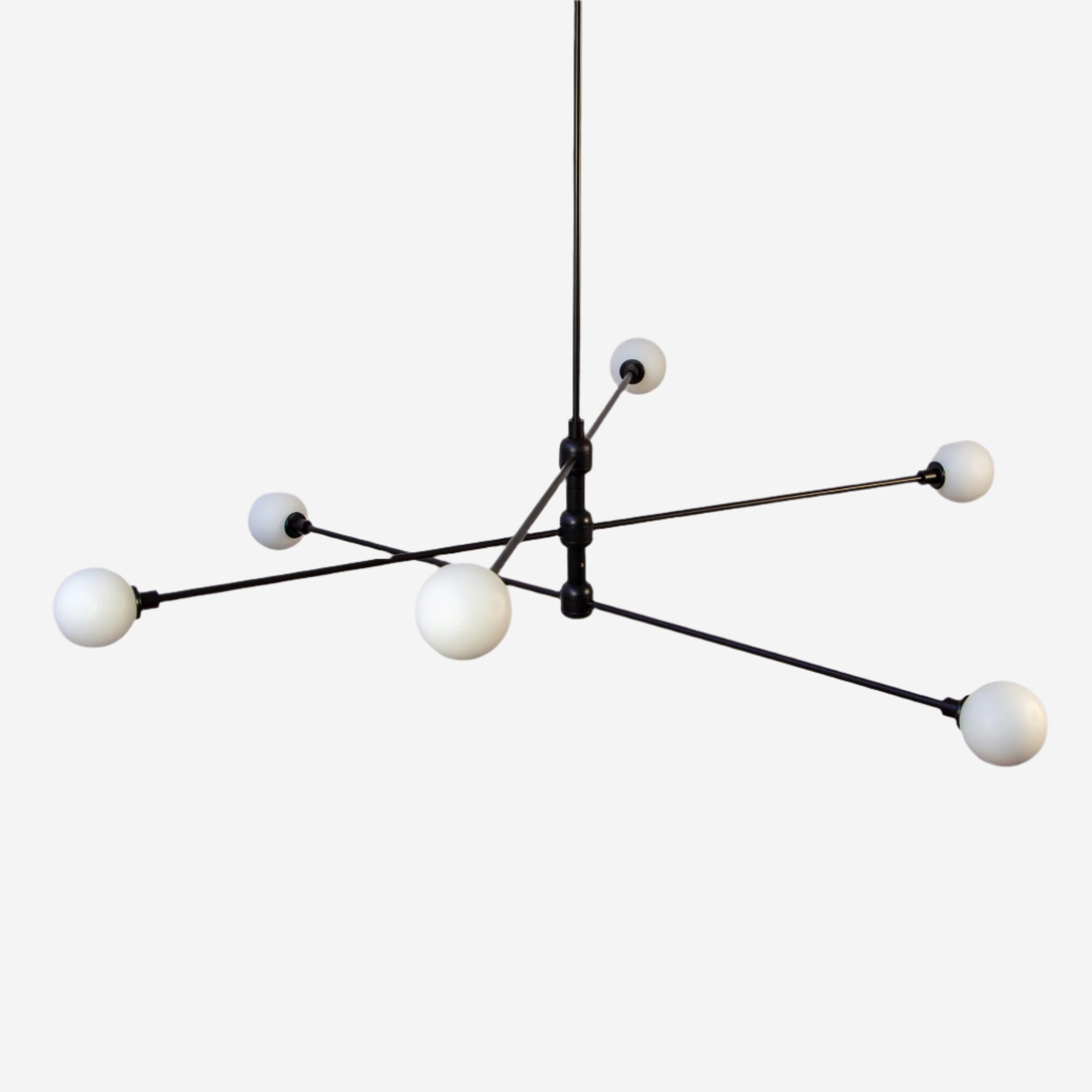 Tier 3 Chandelier with glass globes in Black from the article Artemide Alternatives