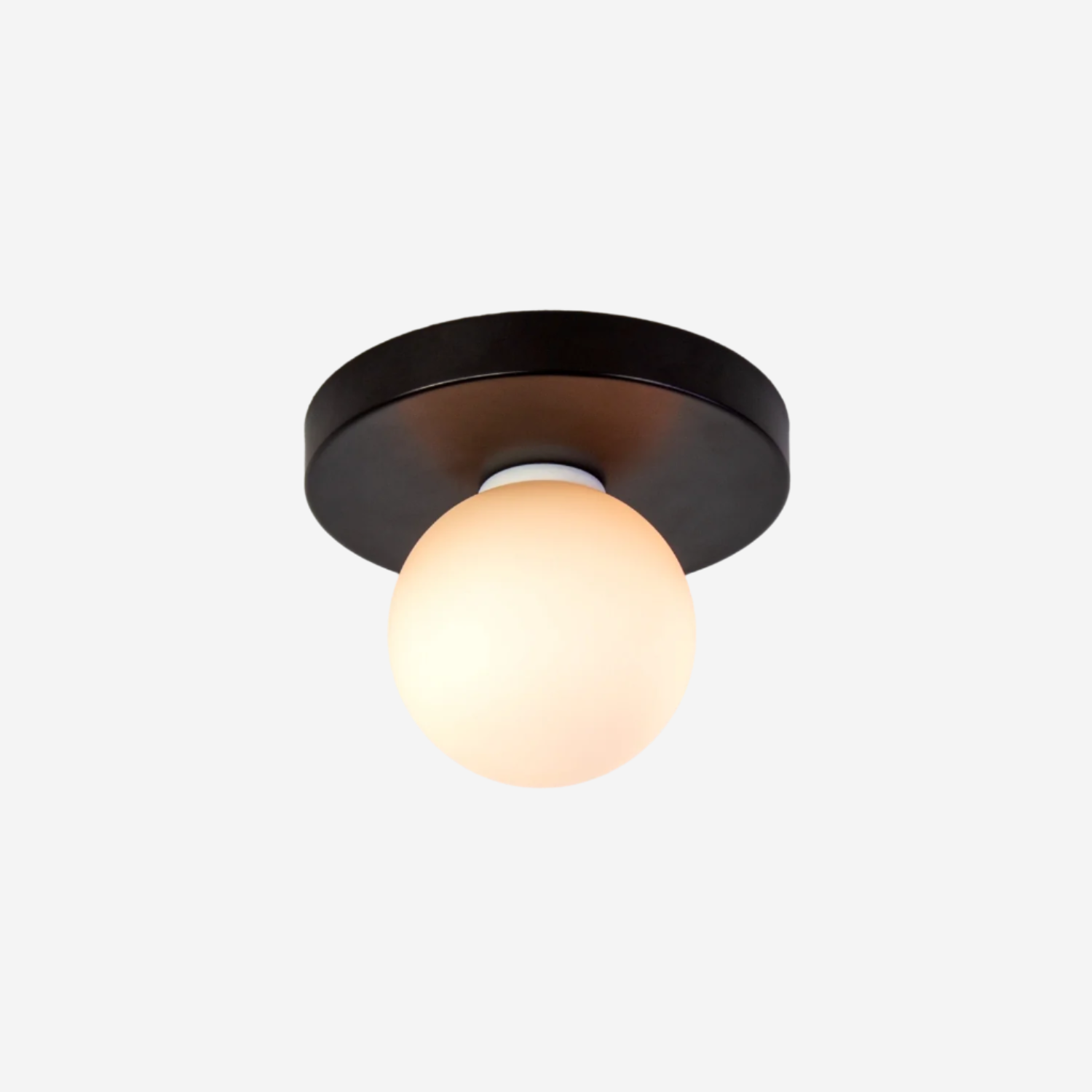 Black Globe Sconce 450 Lumens