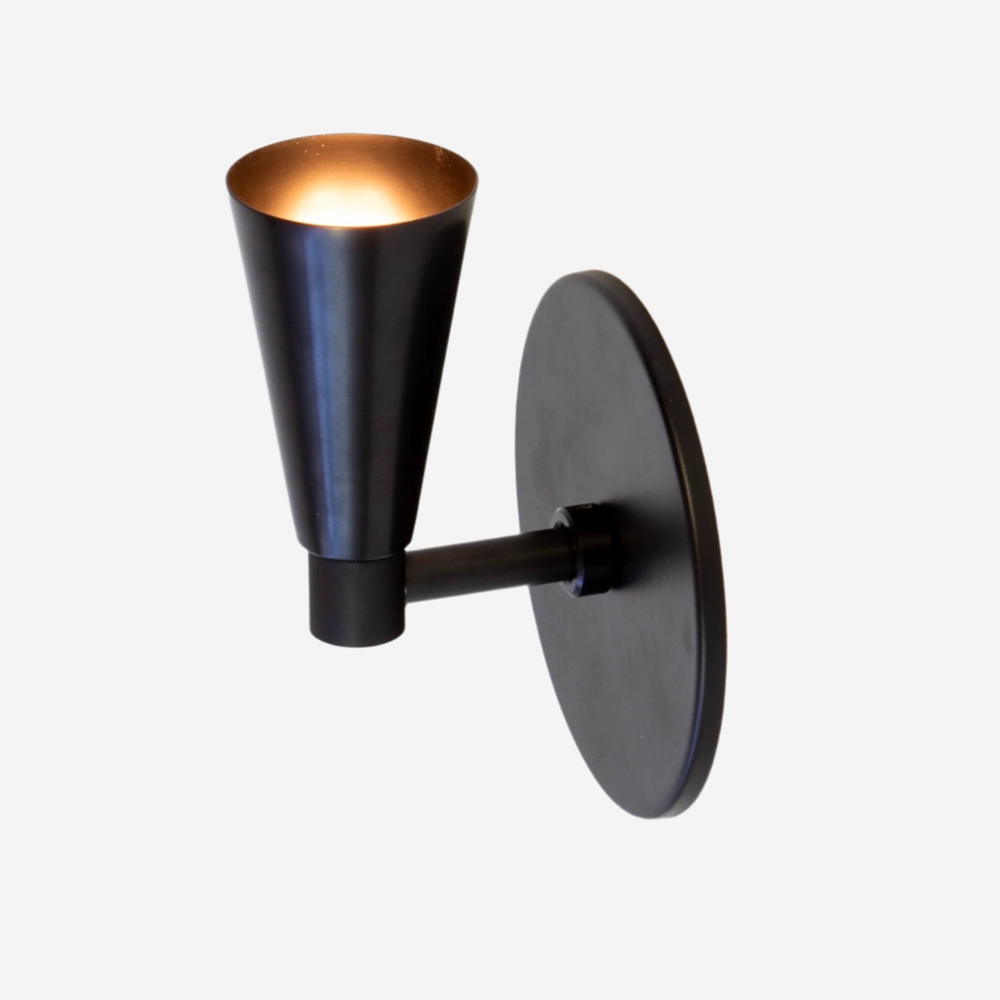 Cone 1 Black Bedside Sconce