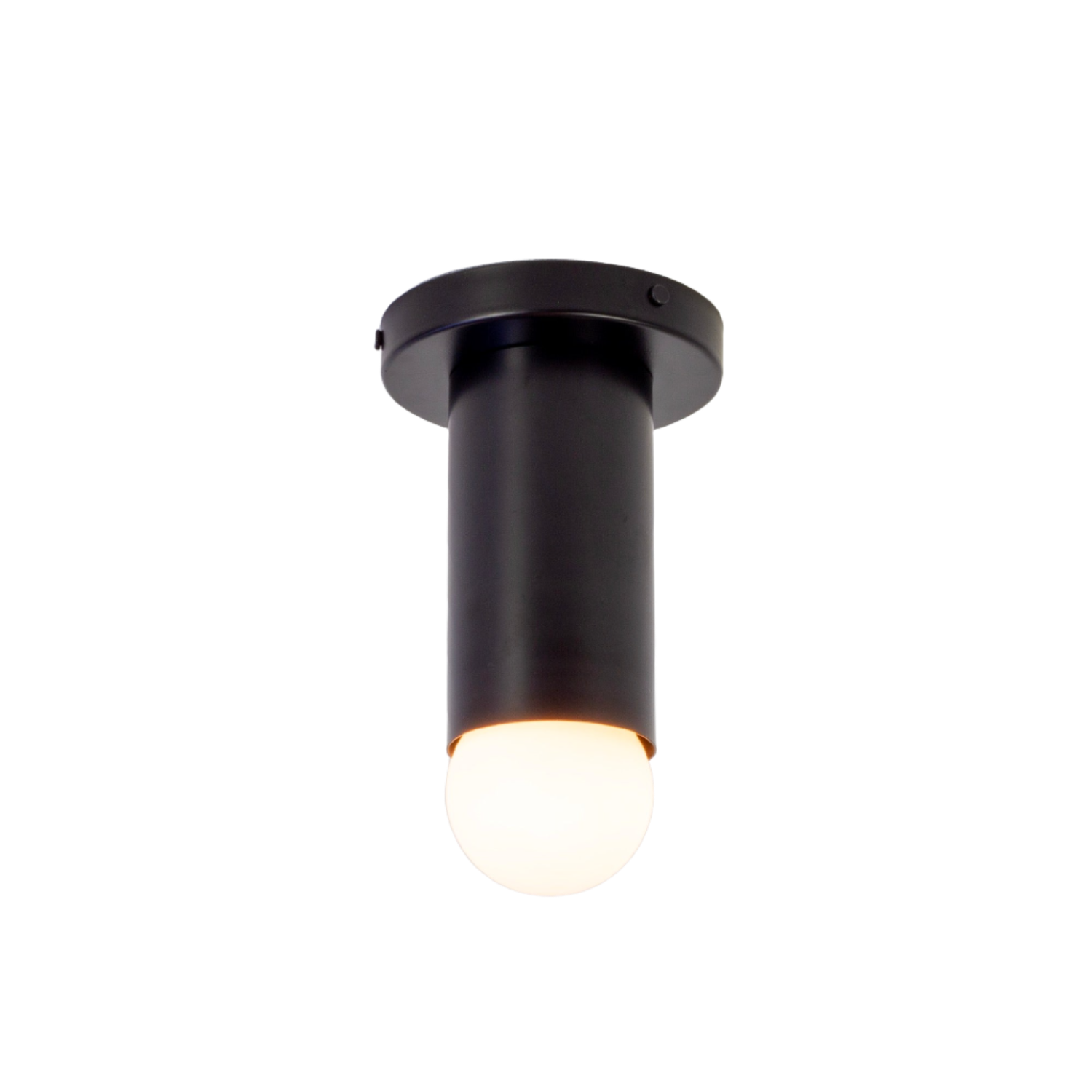 Deep Glass Flush Mount Ceiling Light for Bedrooms