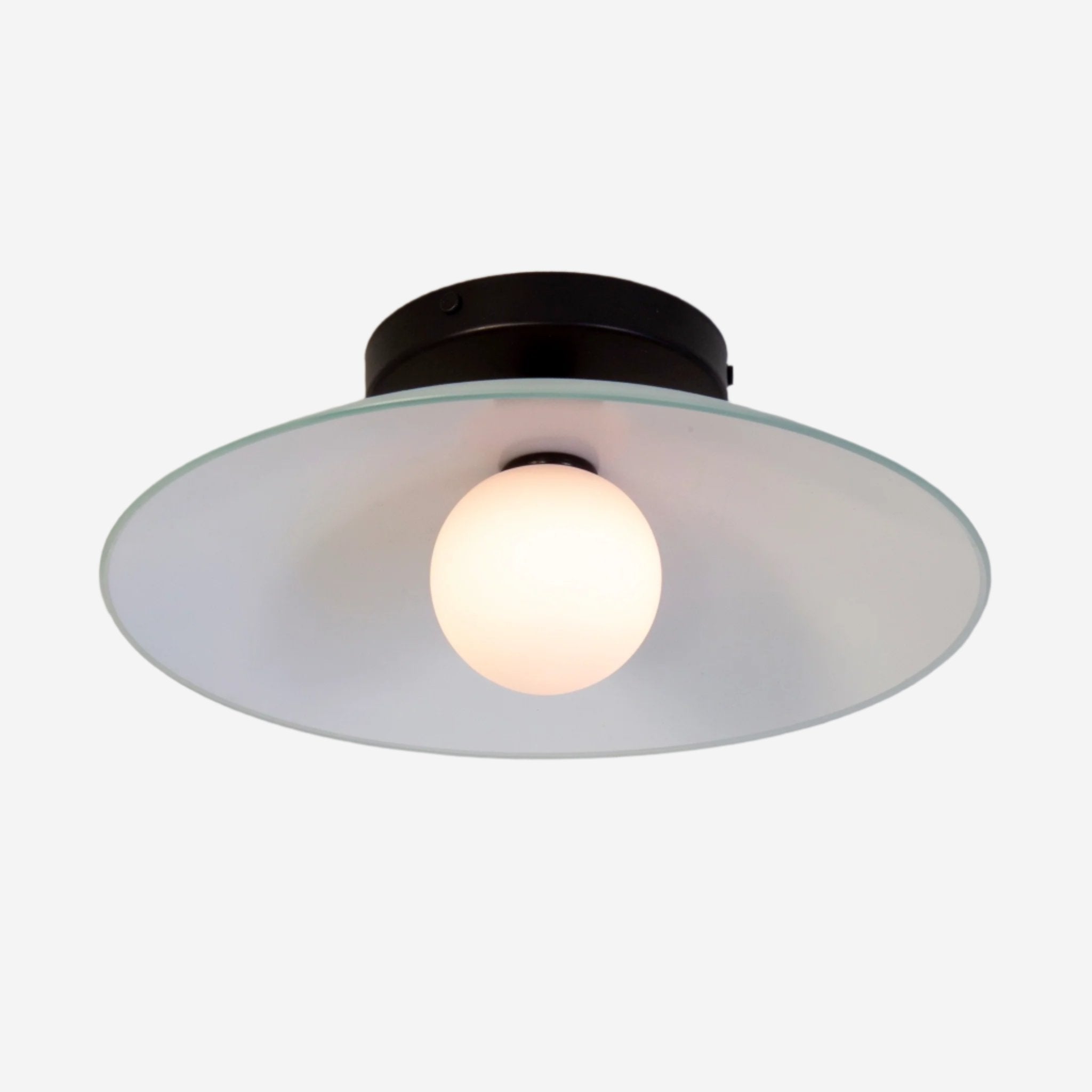 Glass Dish Pendant Light