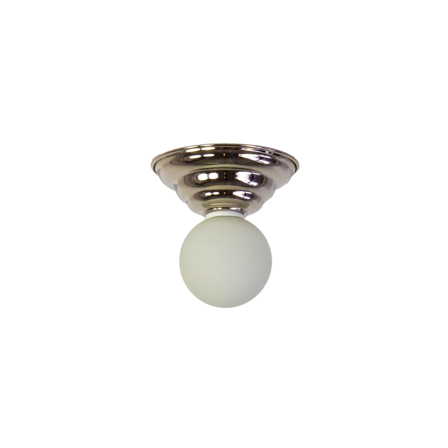 Modern Silver Flush Mount Ceiling Light