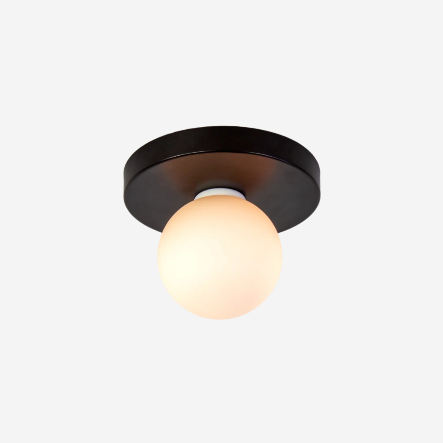 Globe Flush Mount - Black