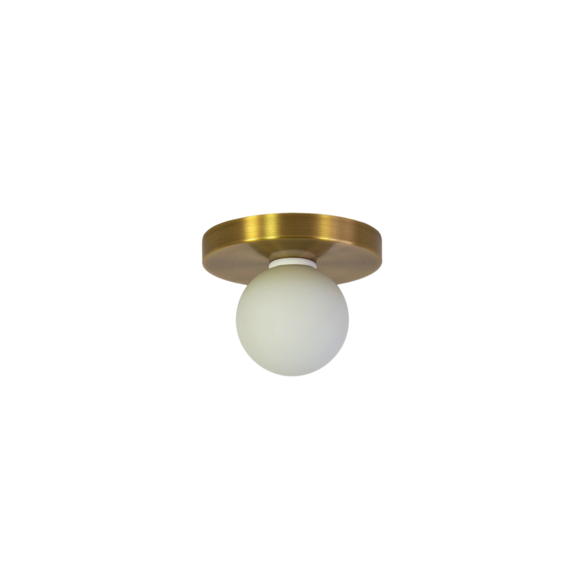 Globe Flush Mount - Brass