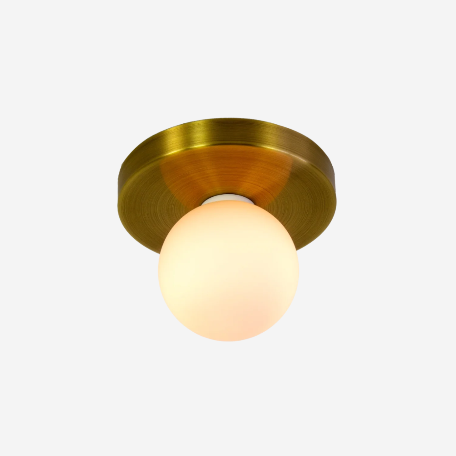 Globe Flush Mount - Brass