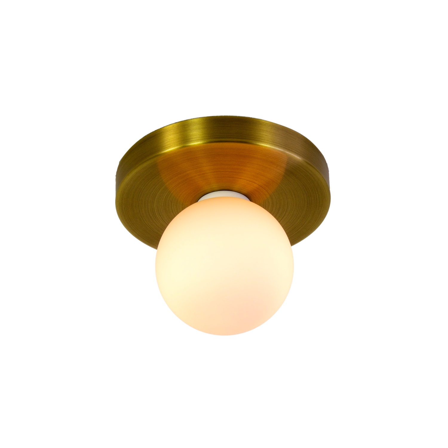 Globe Flush Mount - Brass