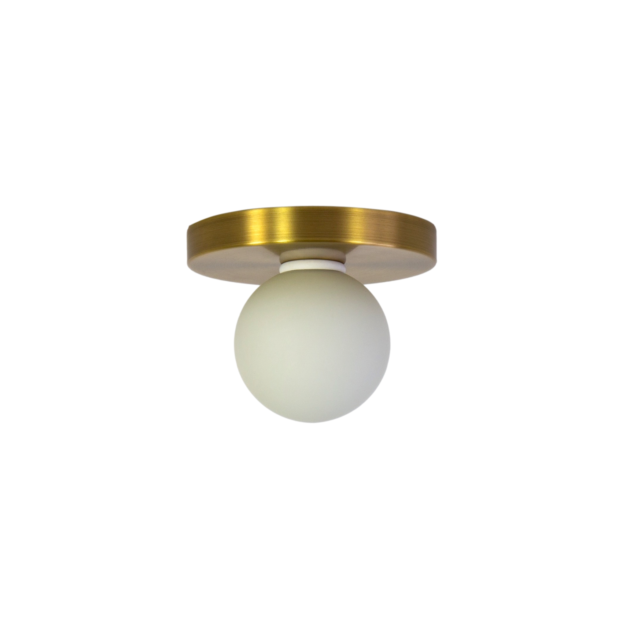 Globe Flush Mount - Brass