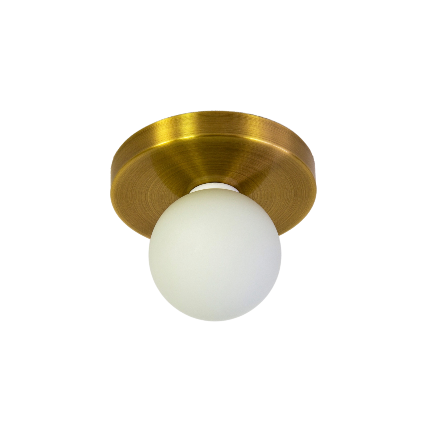 Globe Flush Mount - Brass