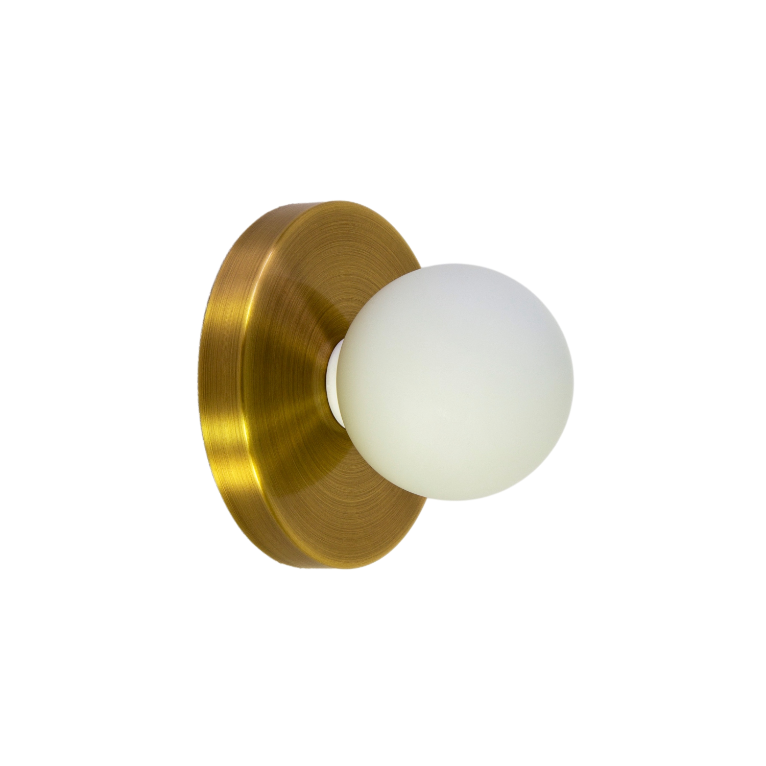 Globe Sconce - Brass