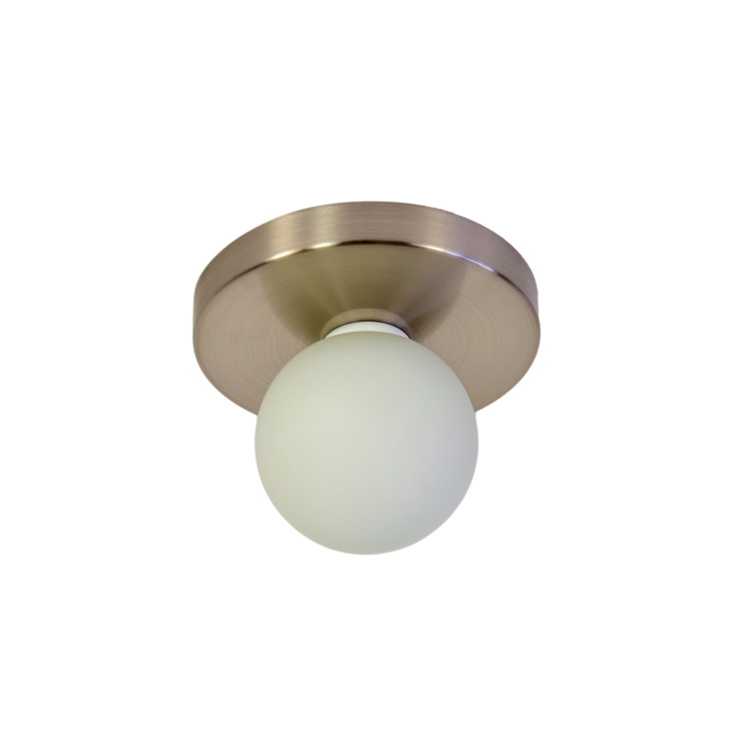 Globe Flush Mount - Brushed Nickel