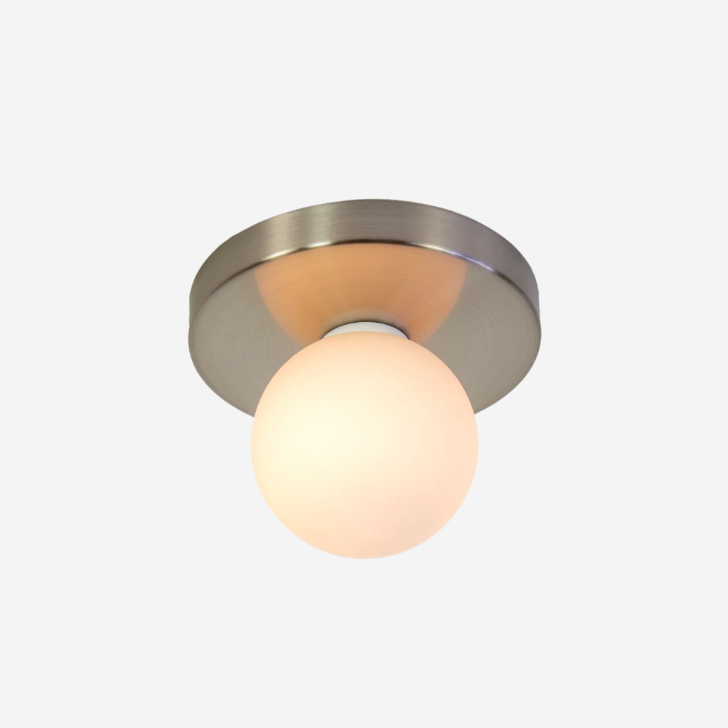 Globe Flush Mount - Brushed Nickel