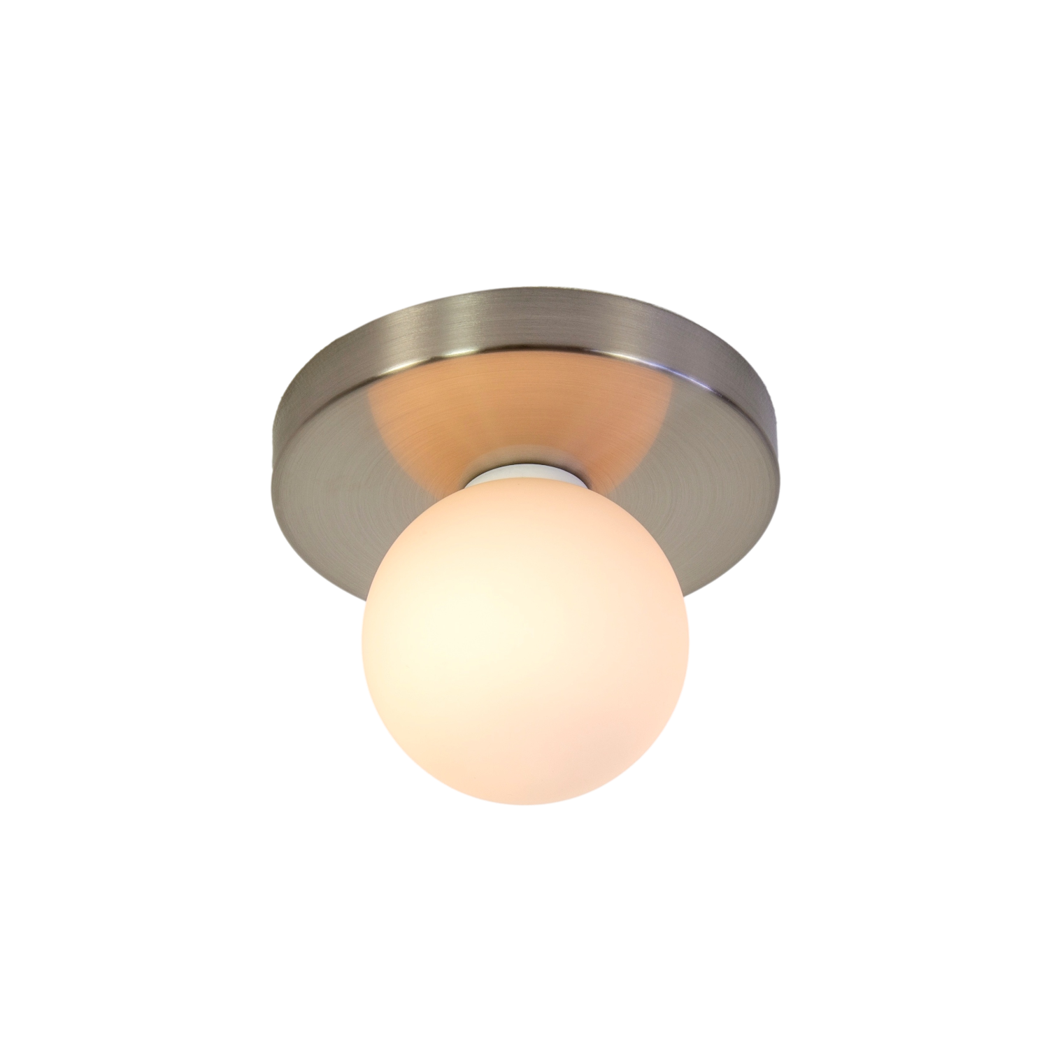 Globe Flush Mount - Brushed Nickel