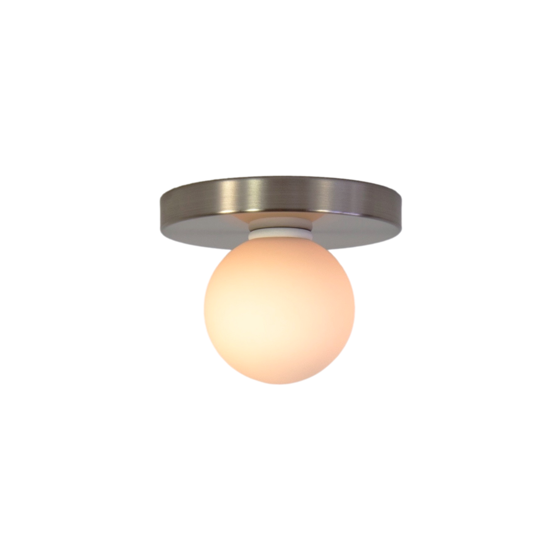 Globe Flush Mount - Brushed Nickel