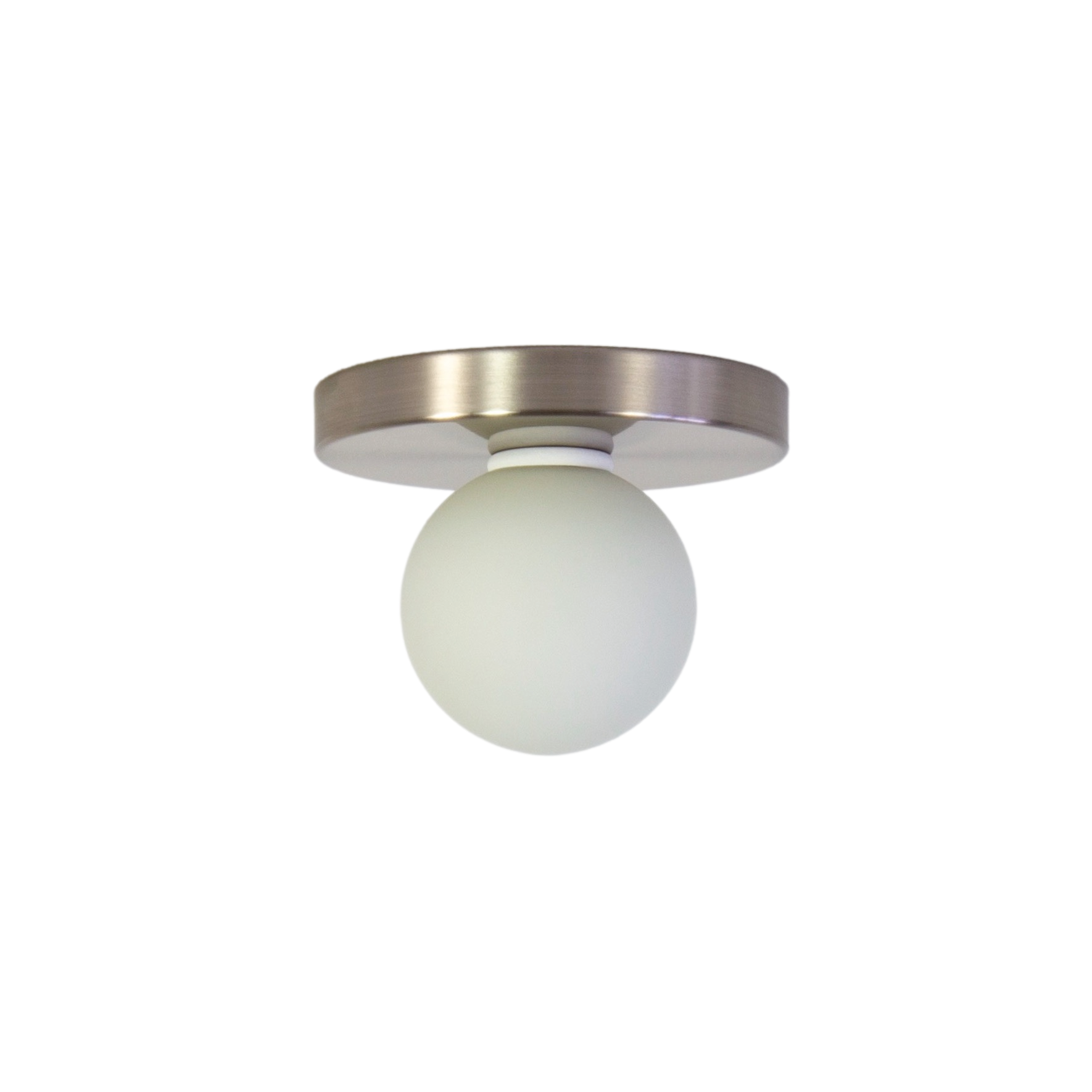 Globe Flush Mount - Brushed Nickel