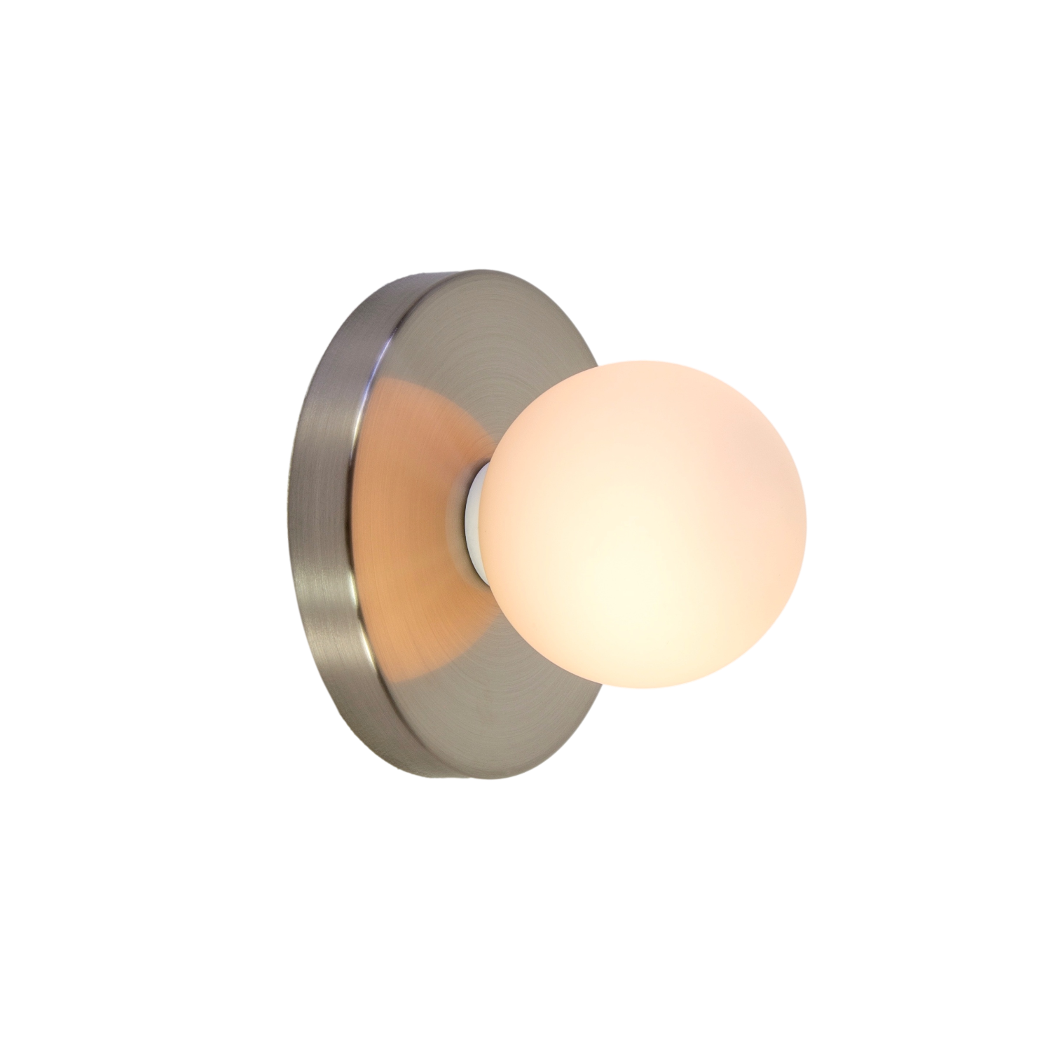 Globe Sconce - Brushed Nickel