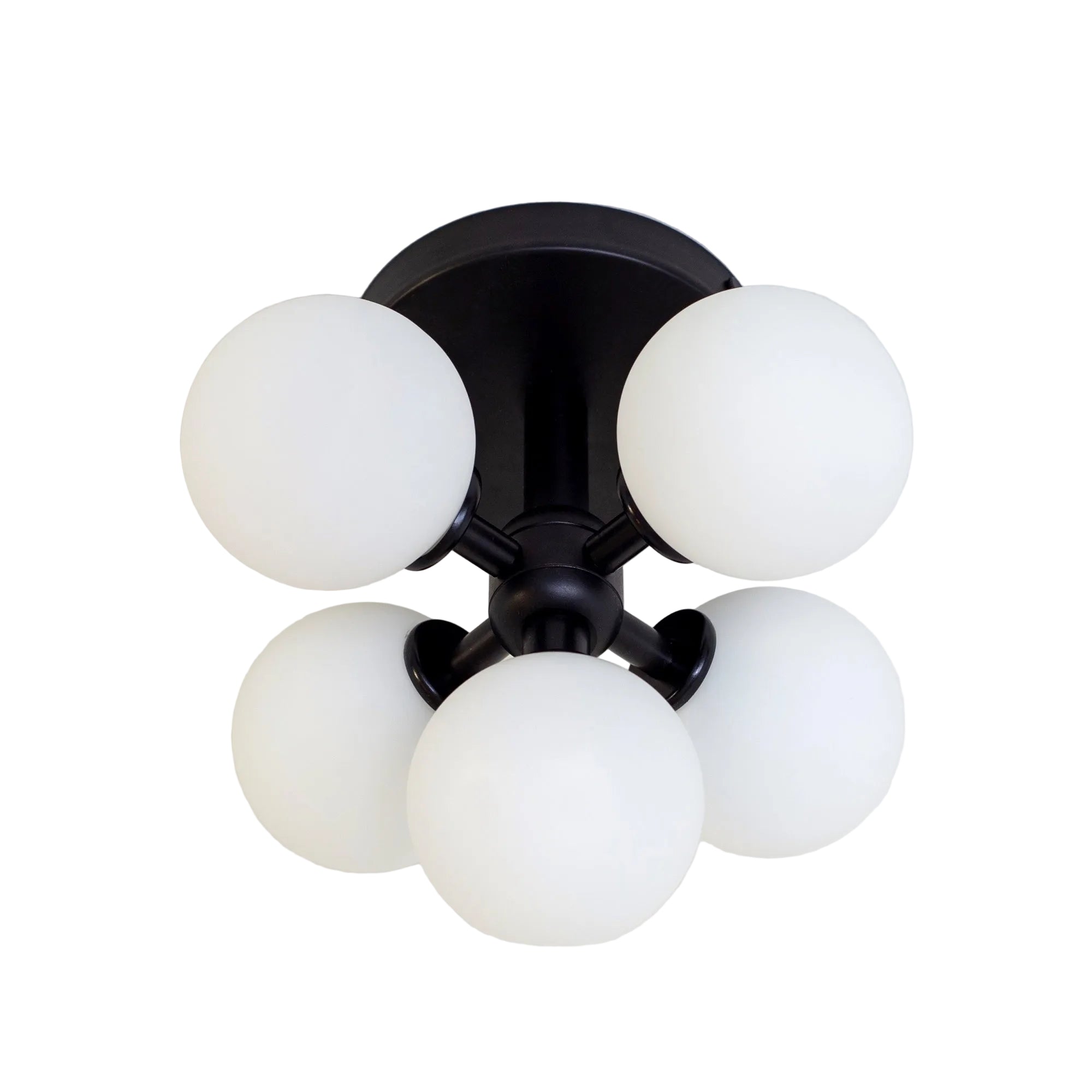 Minimal Glass Globe Flush Mount for Modern Interiors