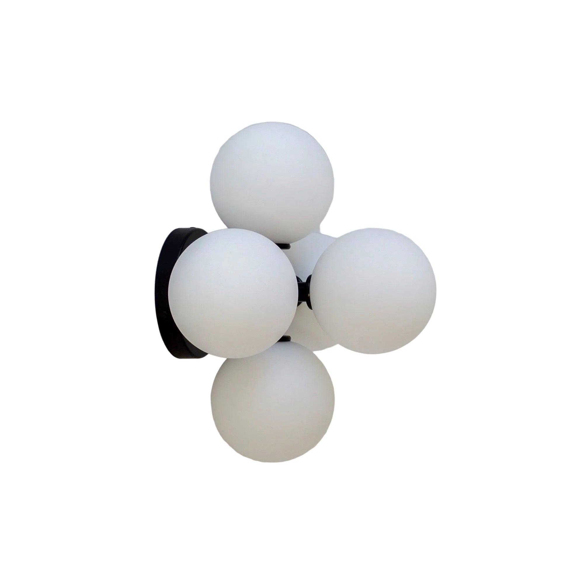 Minimal Designer Wall Sconce with Frosted Globe Lighting