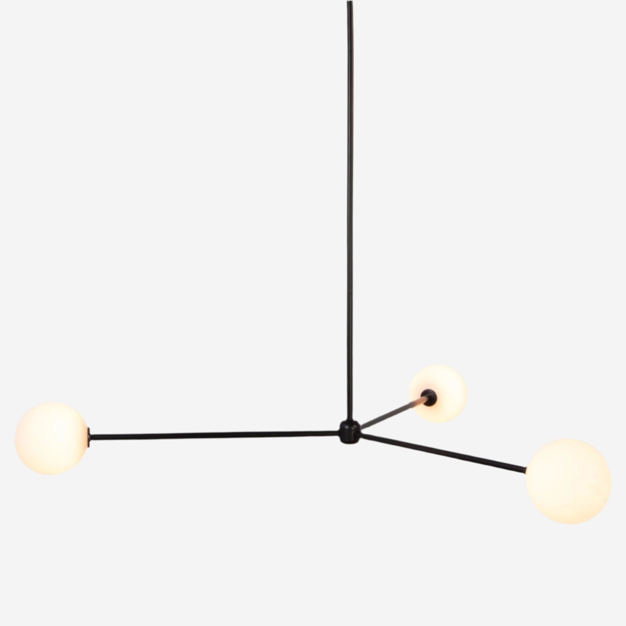 Globe Chandelier 3 - Black