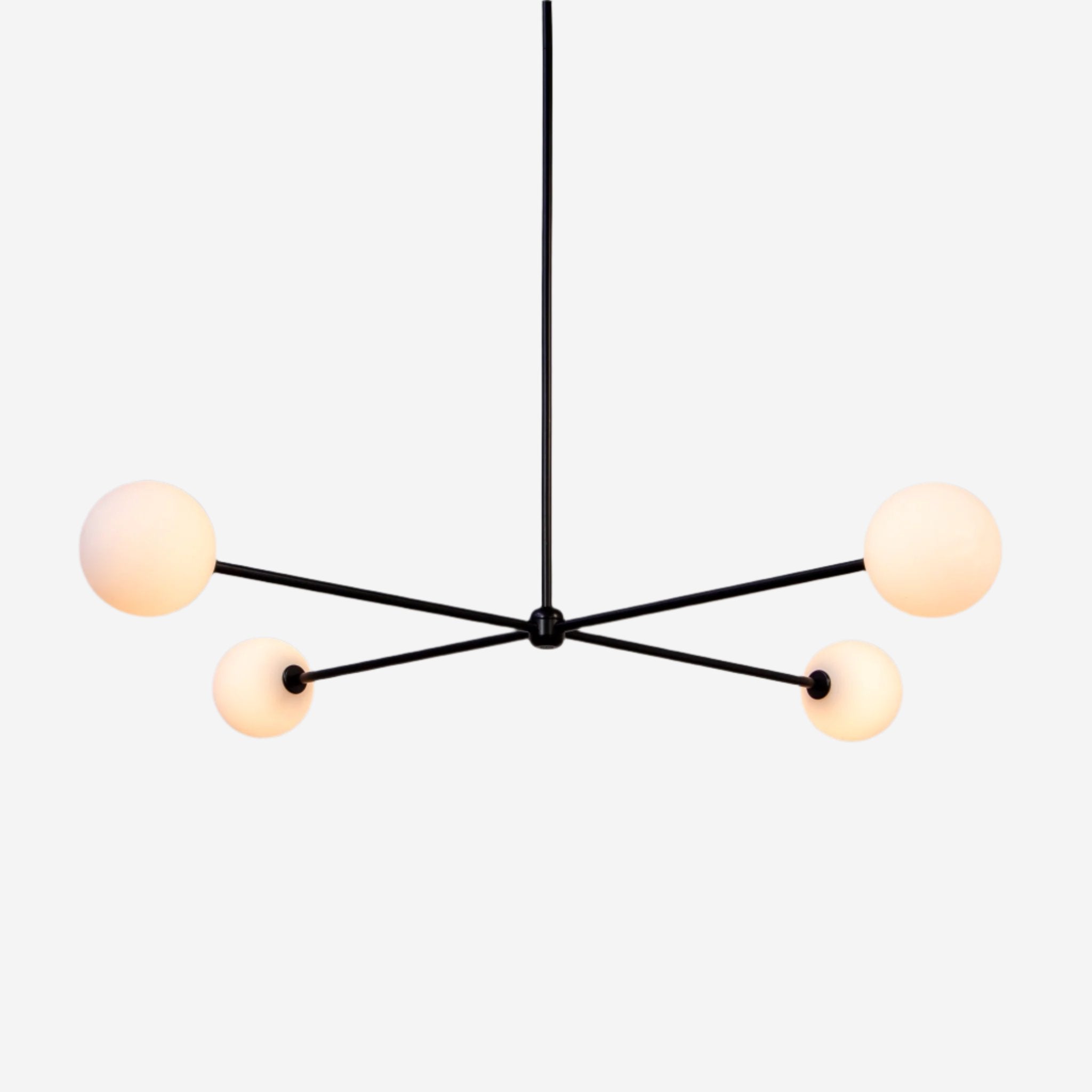 Globe Chandelier 4 - Black