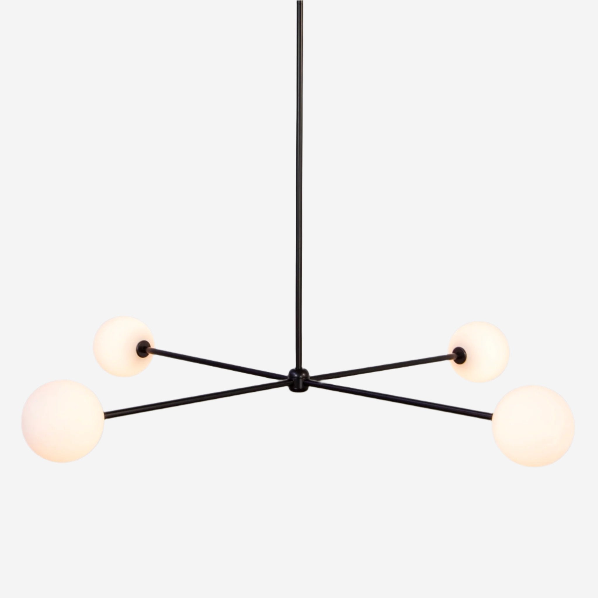 Globe Chandelier 4 - Black