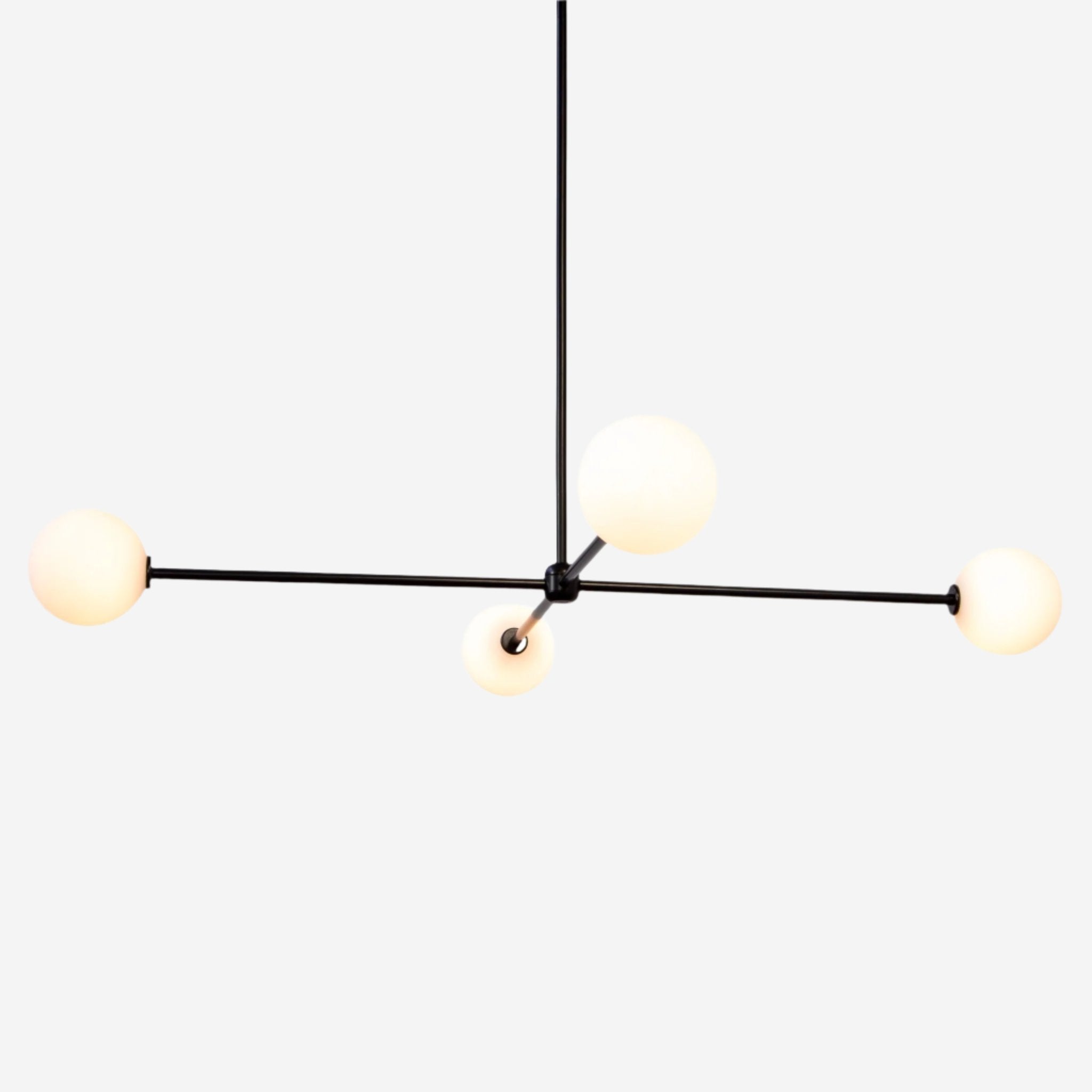 Globe Chandelier 4 - Black