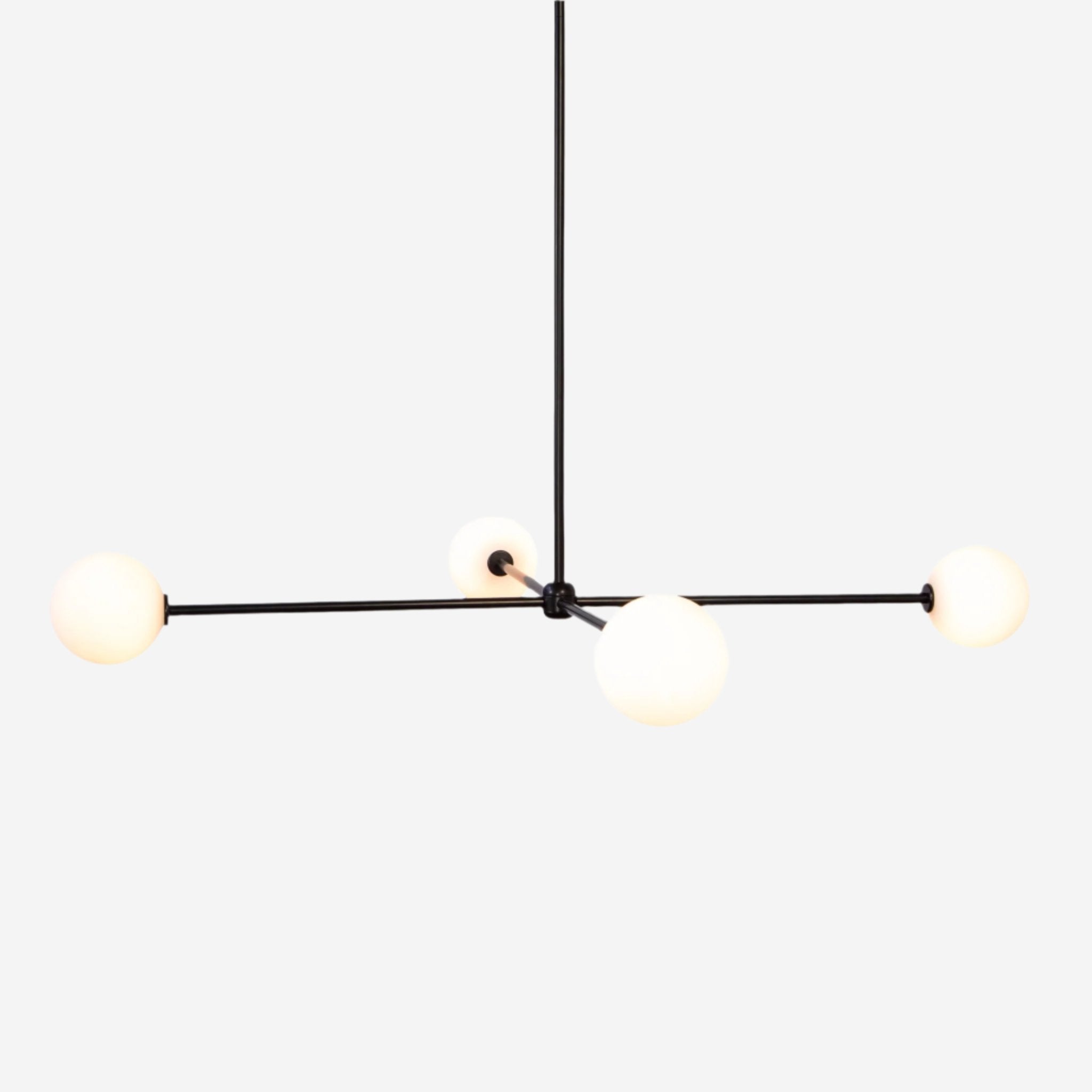 Globe Chandelier 4 - Black