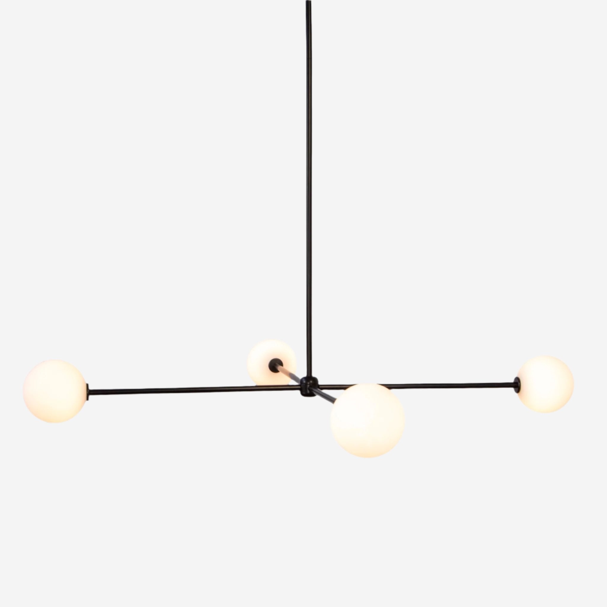 Globe Chandelier 4 - Black