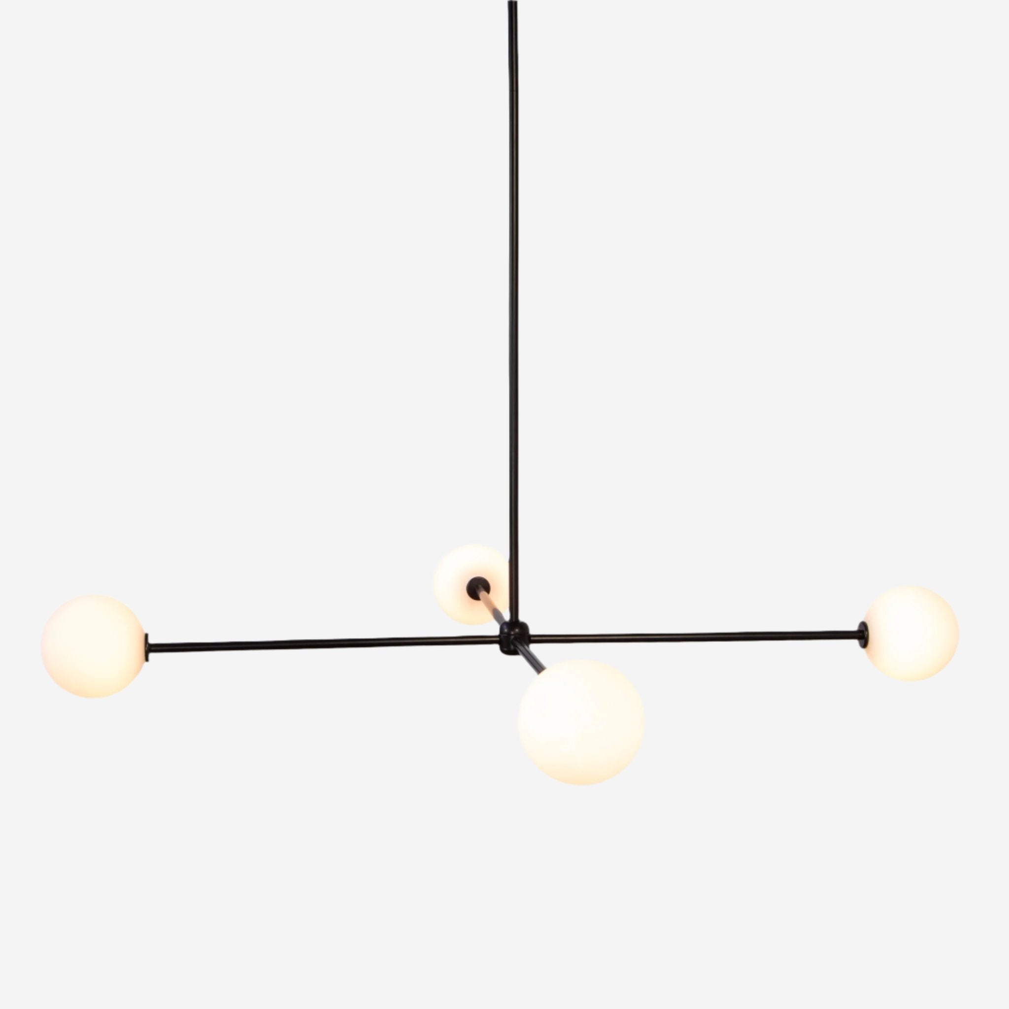 Globe Chandelier 4 - Black