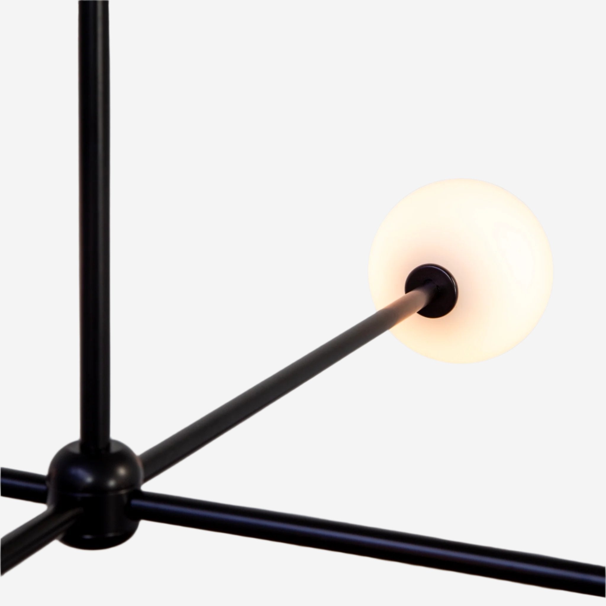 Globe Chandelier 4 - Black