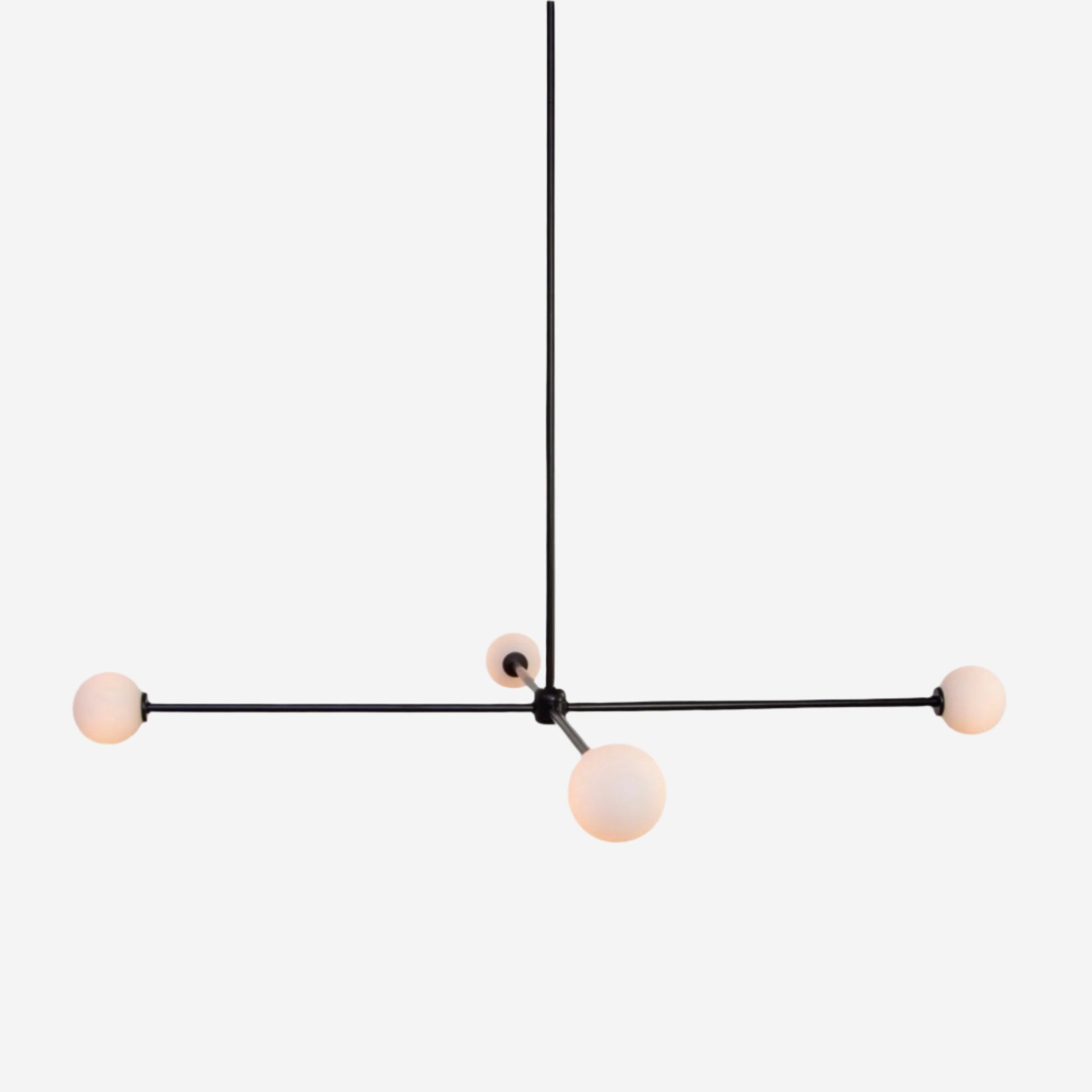 Globe Chandelier 4 - Black