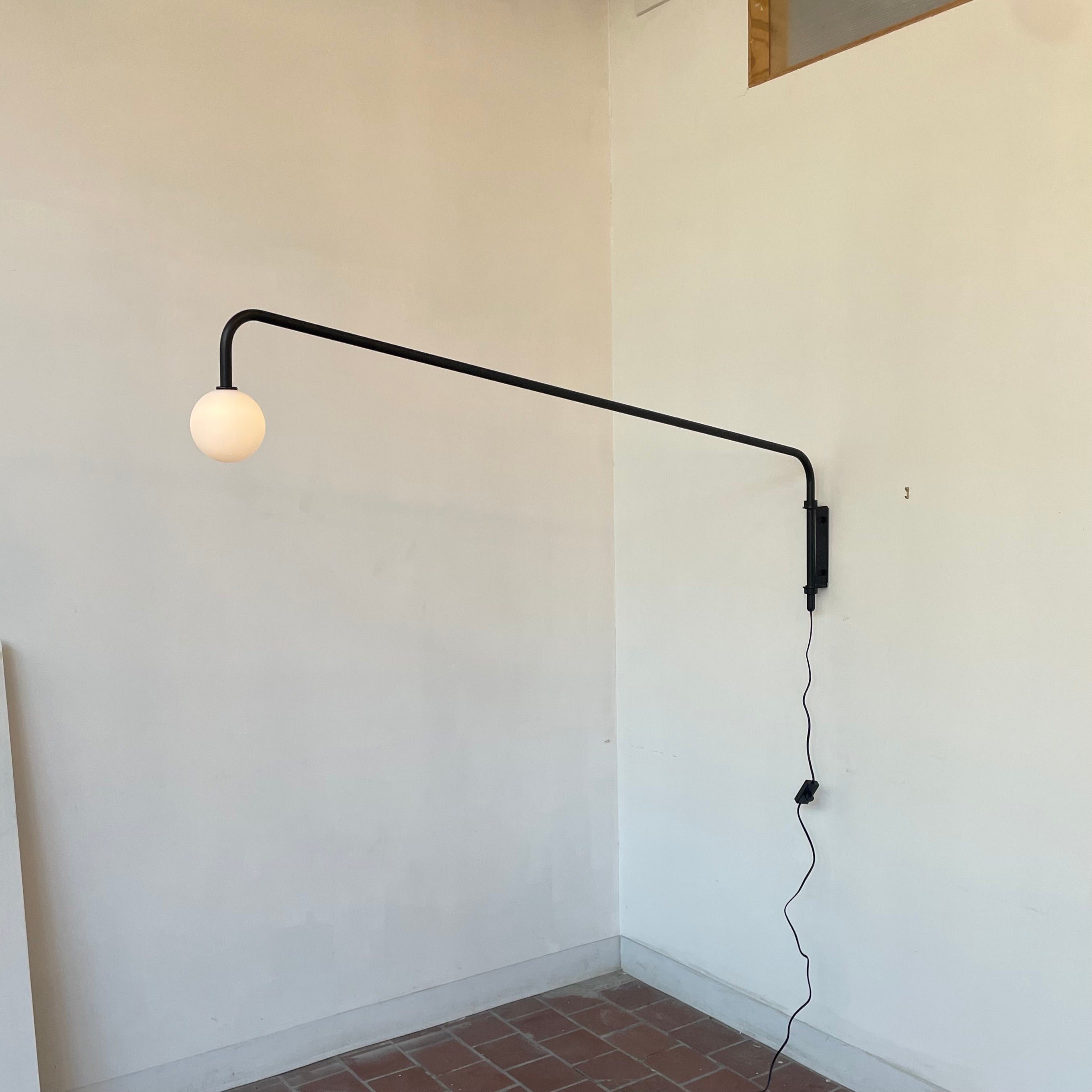 Globe Arm Sconce - Extra Long, Prototype