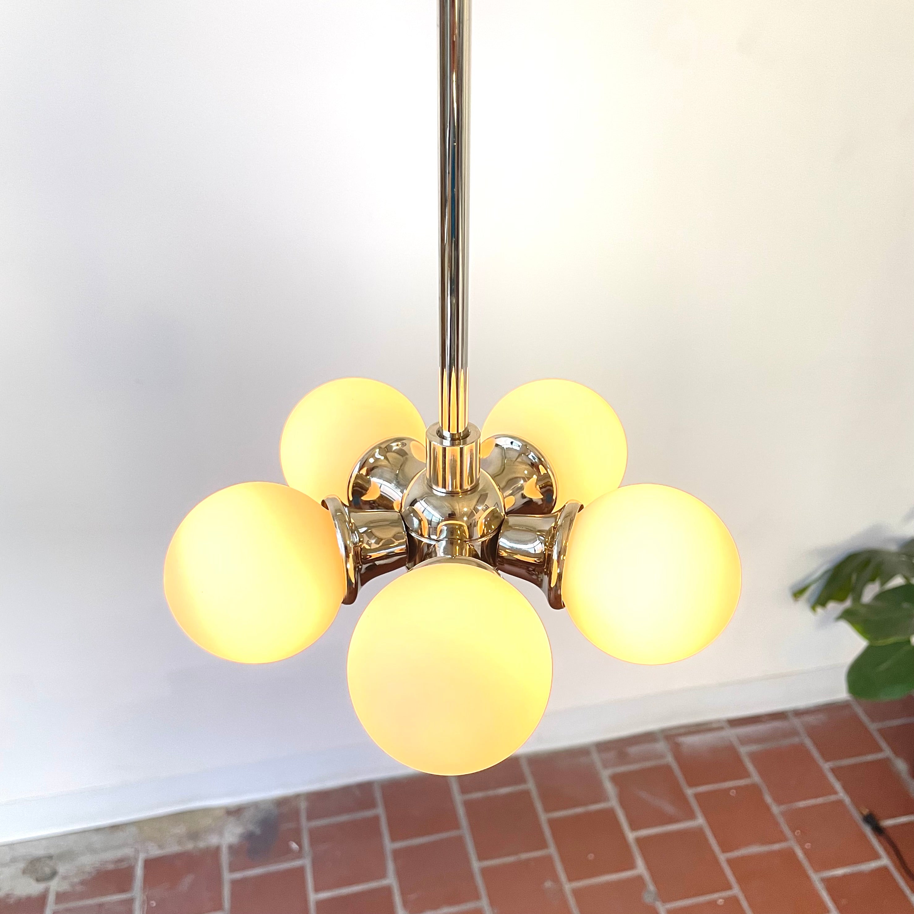 Radial Pendant Light 5 - Nickel, Prototype