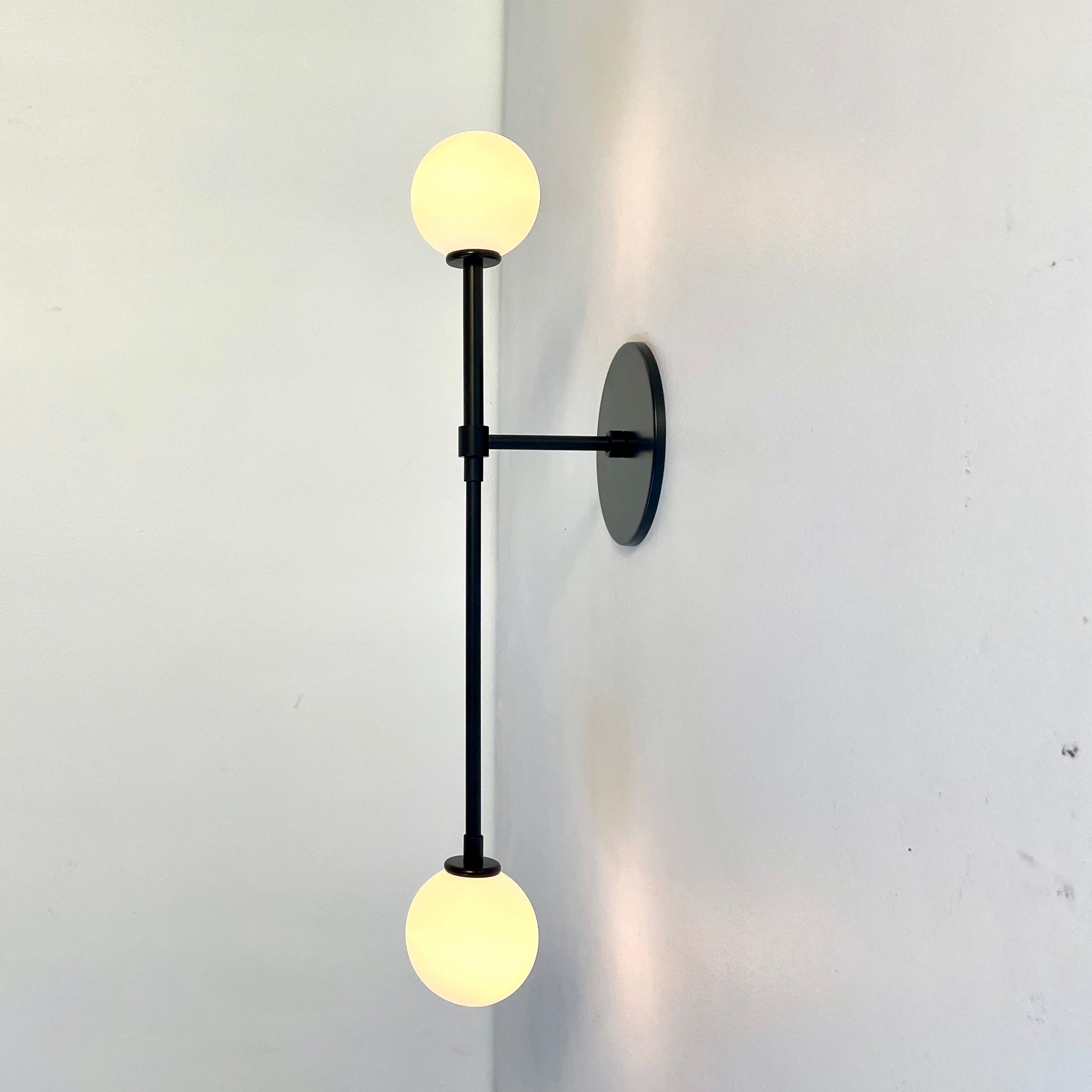 Offset T Sconce - Black, Prototype