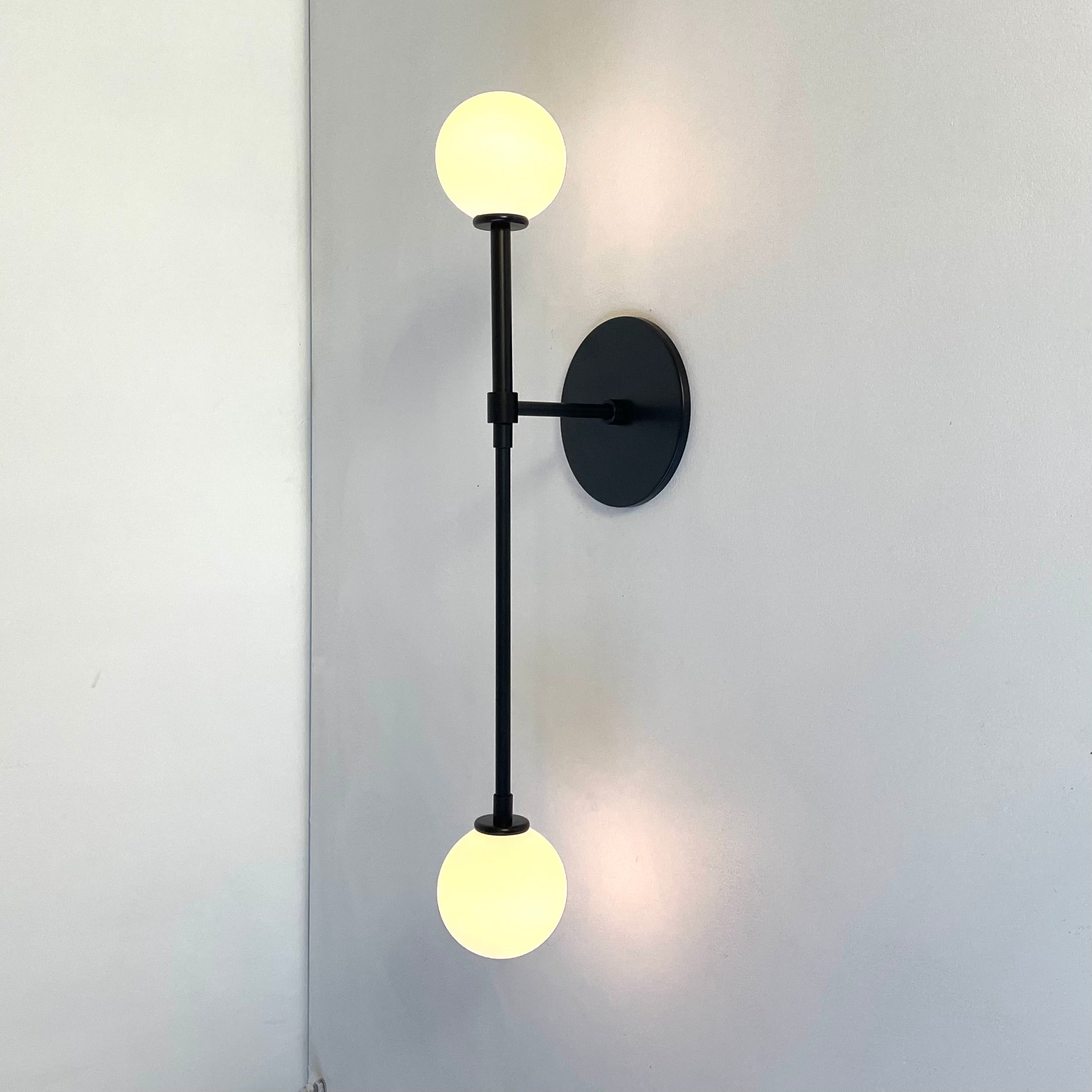 Offset T Sconce - Black, Prototype