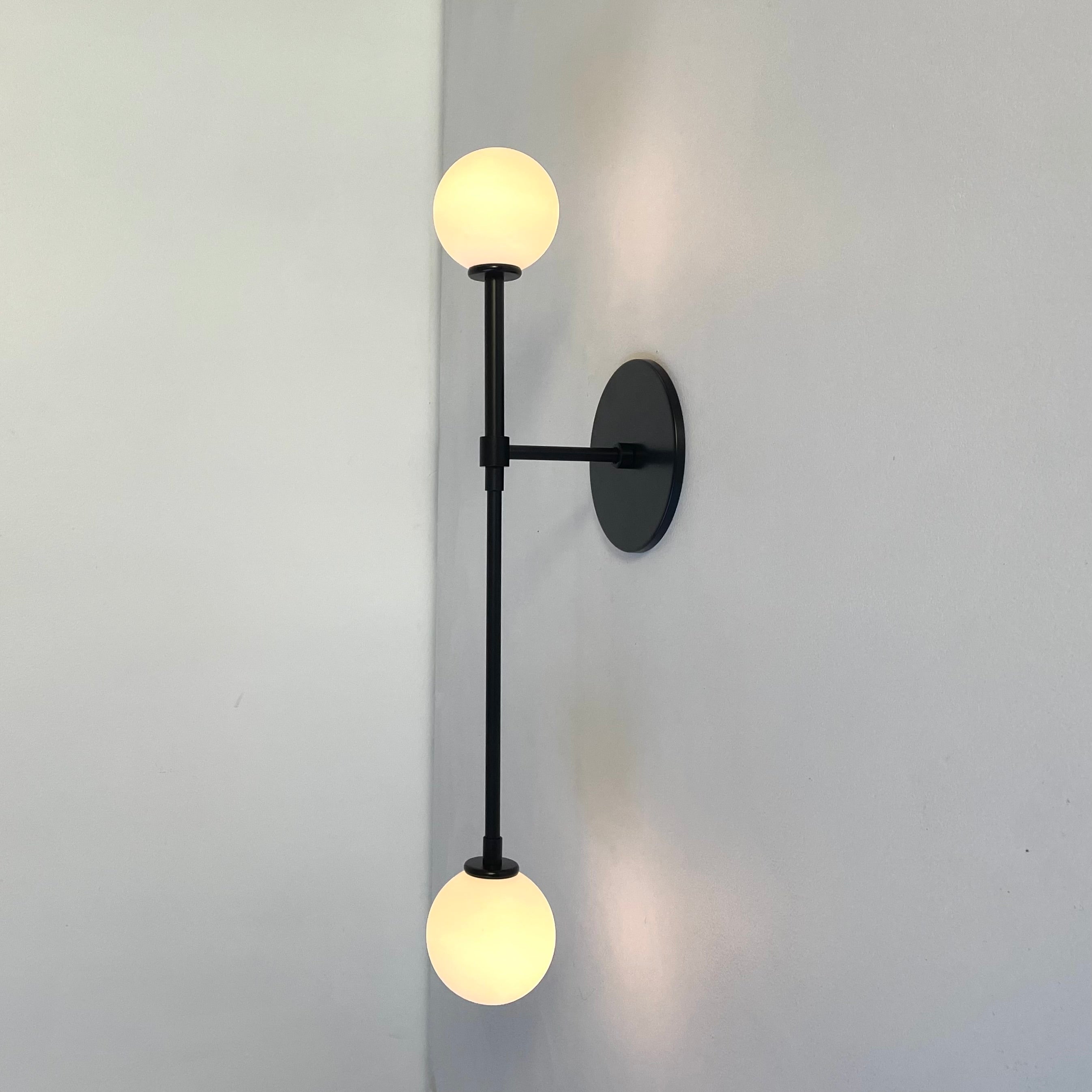 Offset T Sconce - Black, Prototype