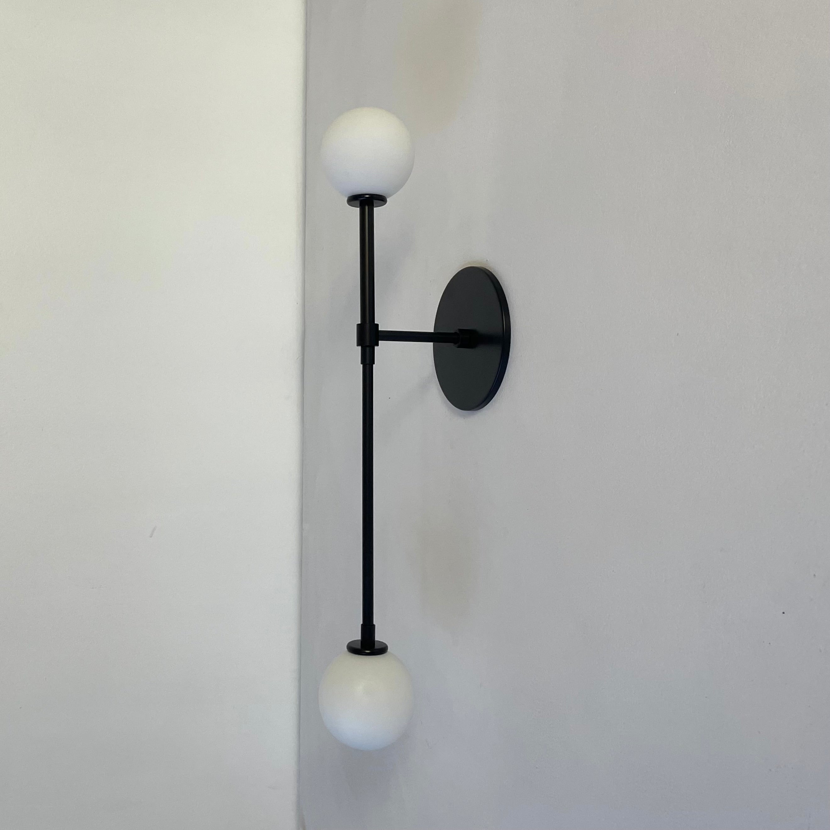 Offset T Sconce - Black, Prototype
