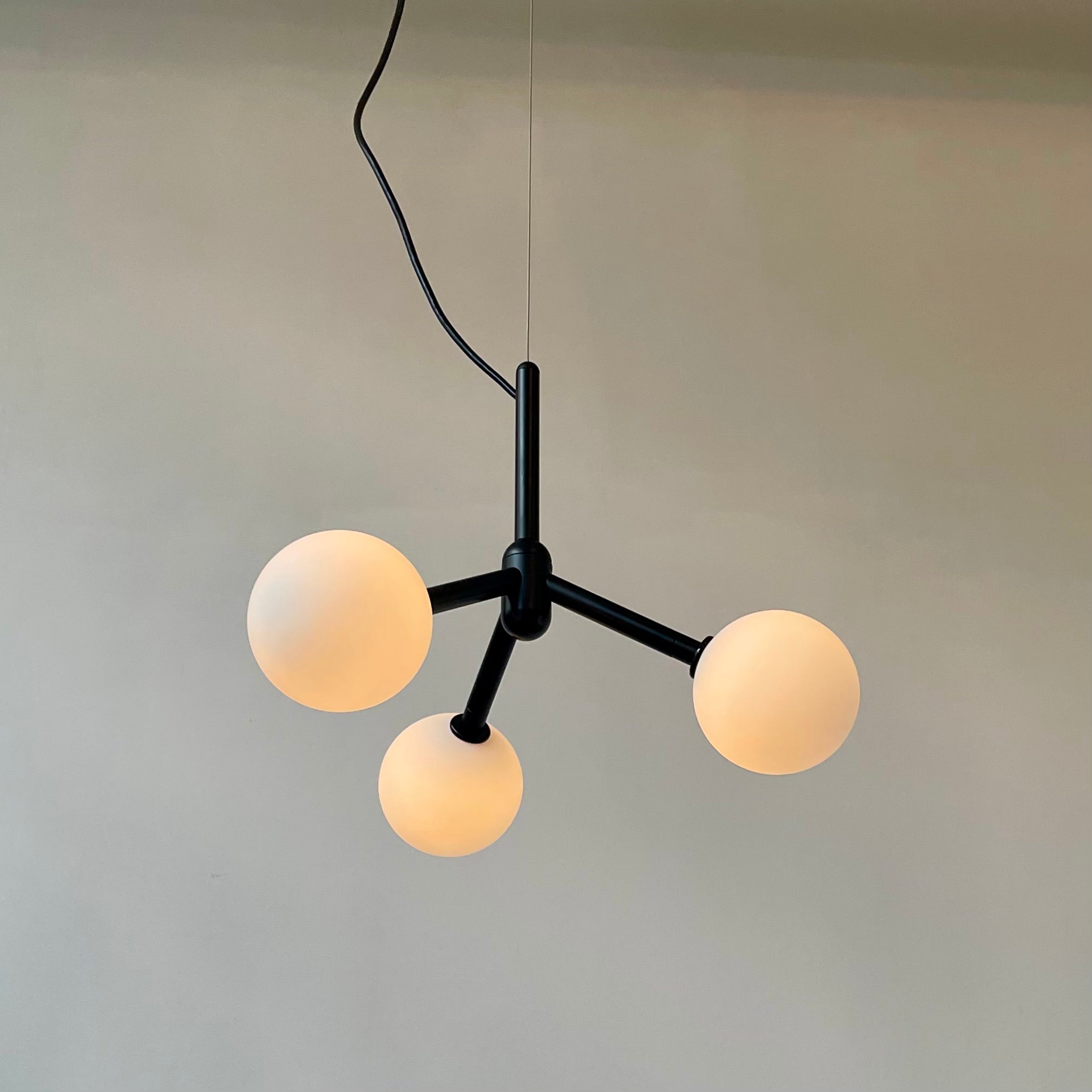 Drop Pendant Light 3 - Black, Prototype