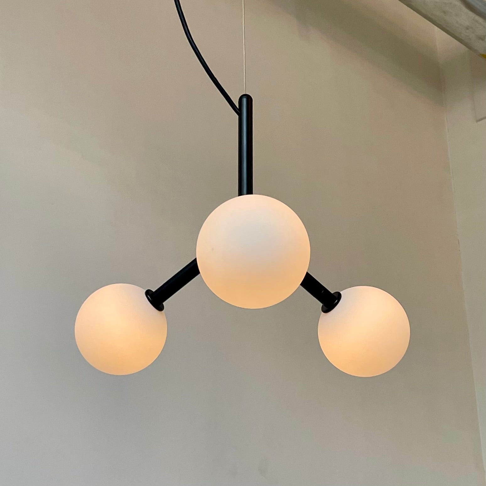 Drop Pendant Light 3 - Black, Prototype