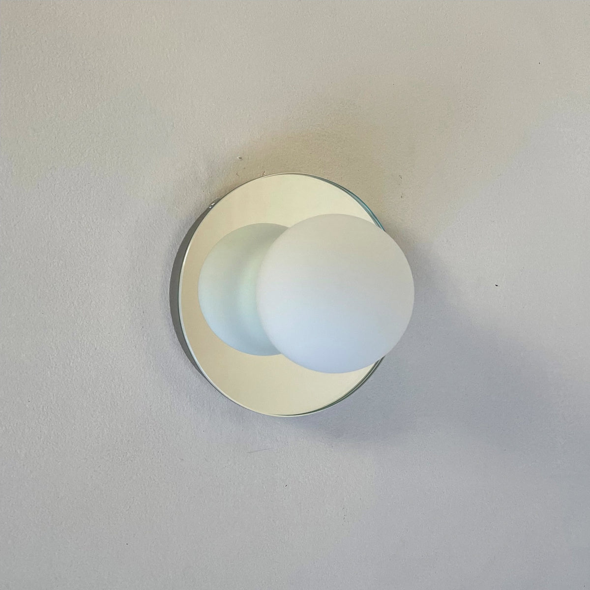 Globe Sconce - Mirror Backed, Prototype