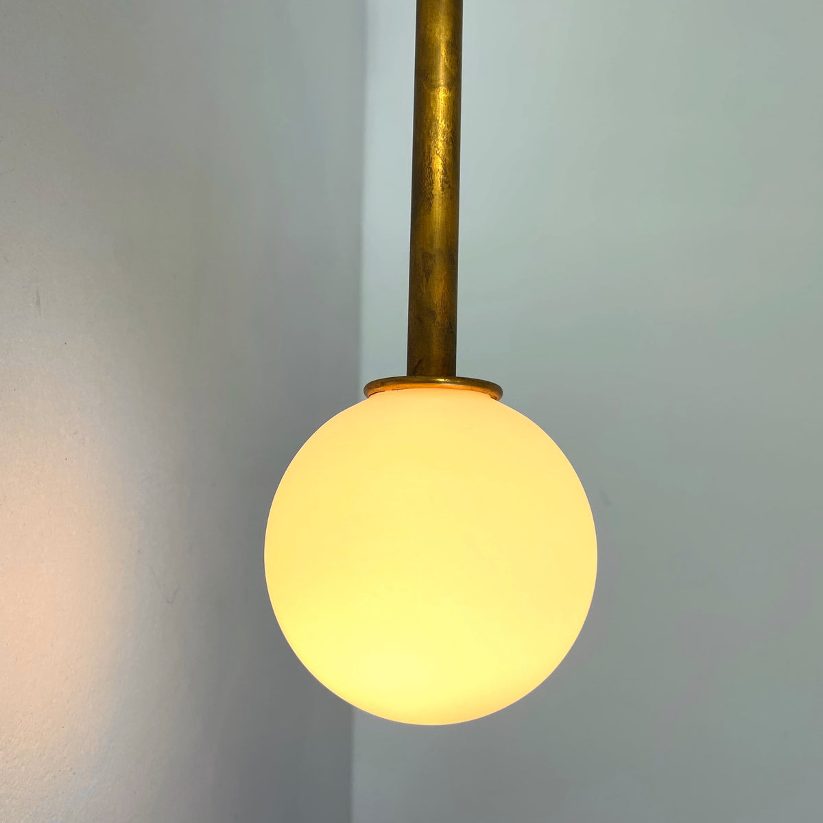 Offset T Sconce - Raw Brass, Prototype