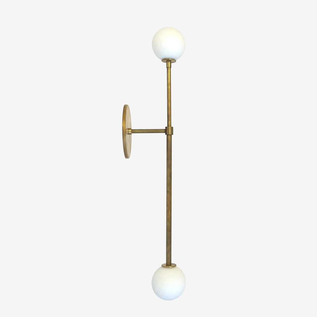 Offset T Sconce - Raw Brass, Prototype
