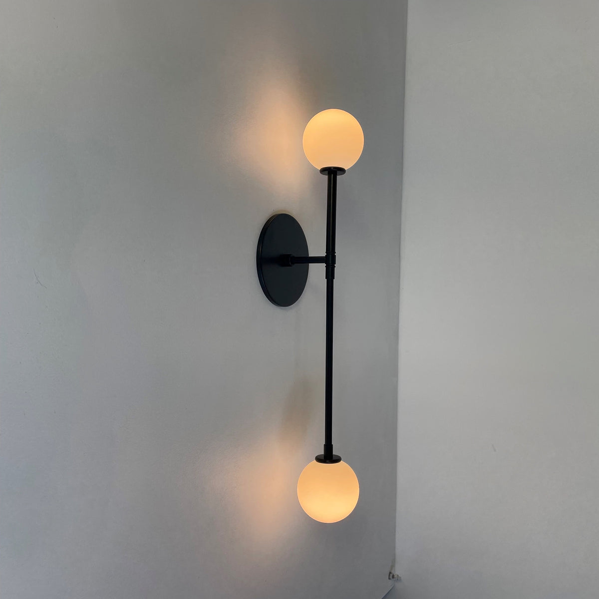 Offset T Sconce - Black, Prototype