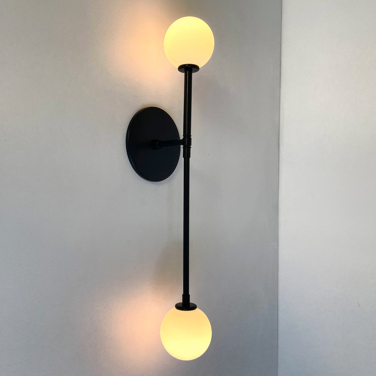 Offset T Sconce - Black, Prototype