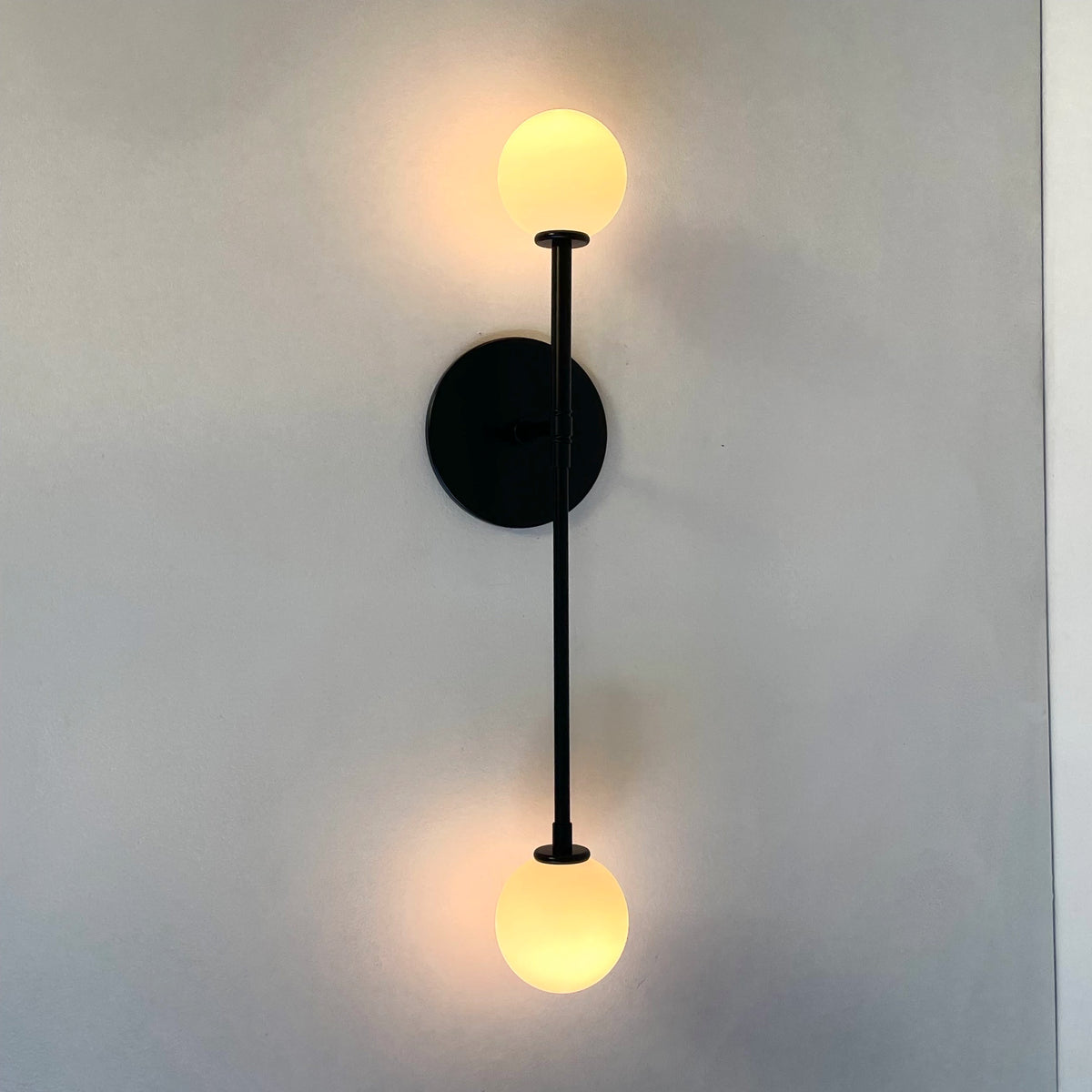 Offset T Sconce - Black, Prototype