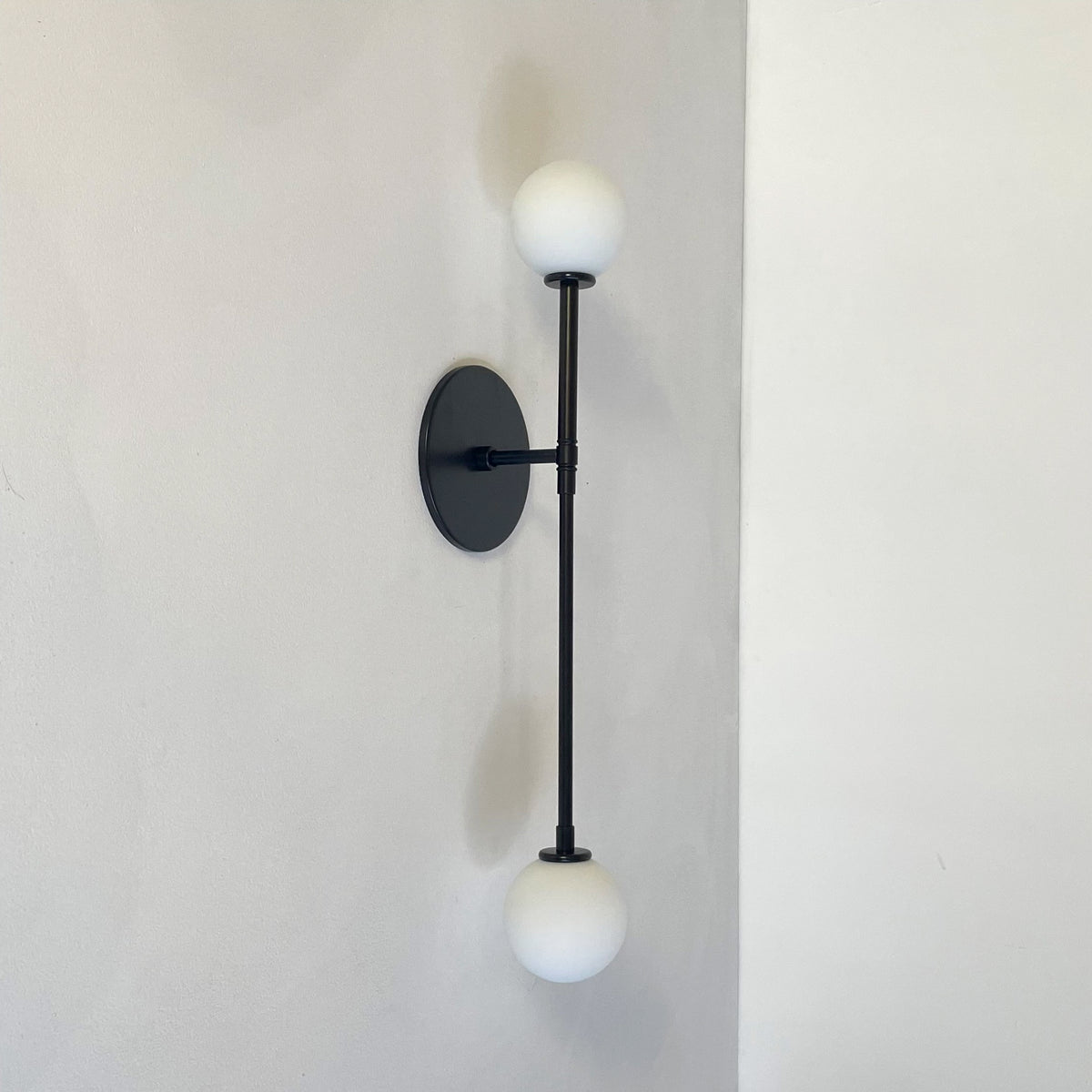Offset T Sconce - Black, Prototype
