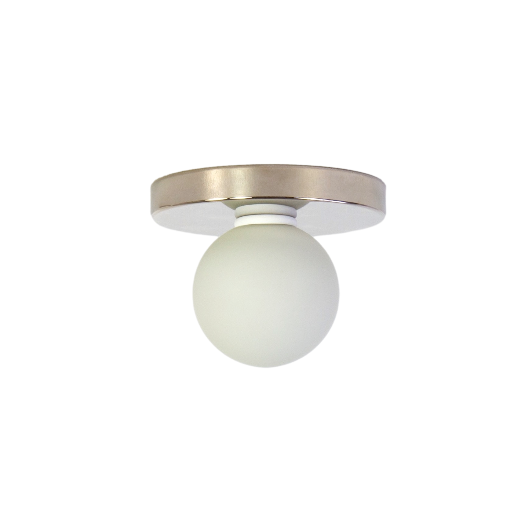 Globe Flush Mount - Polished Nickel