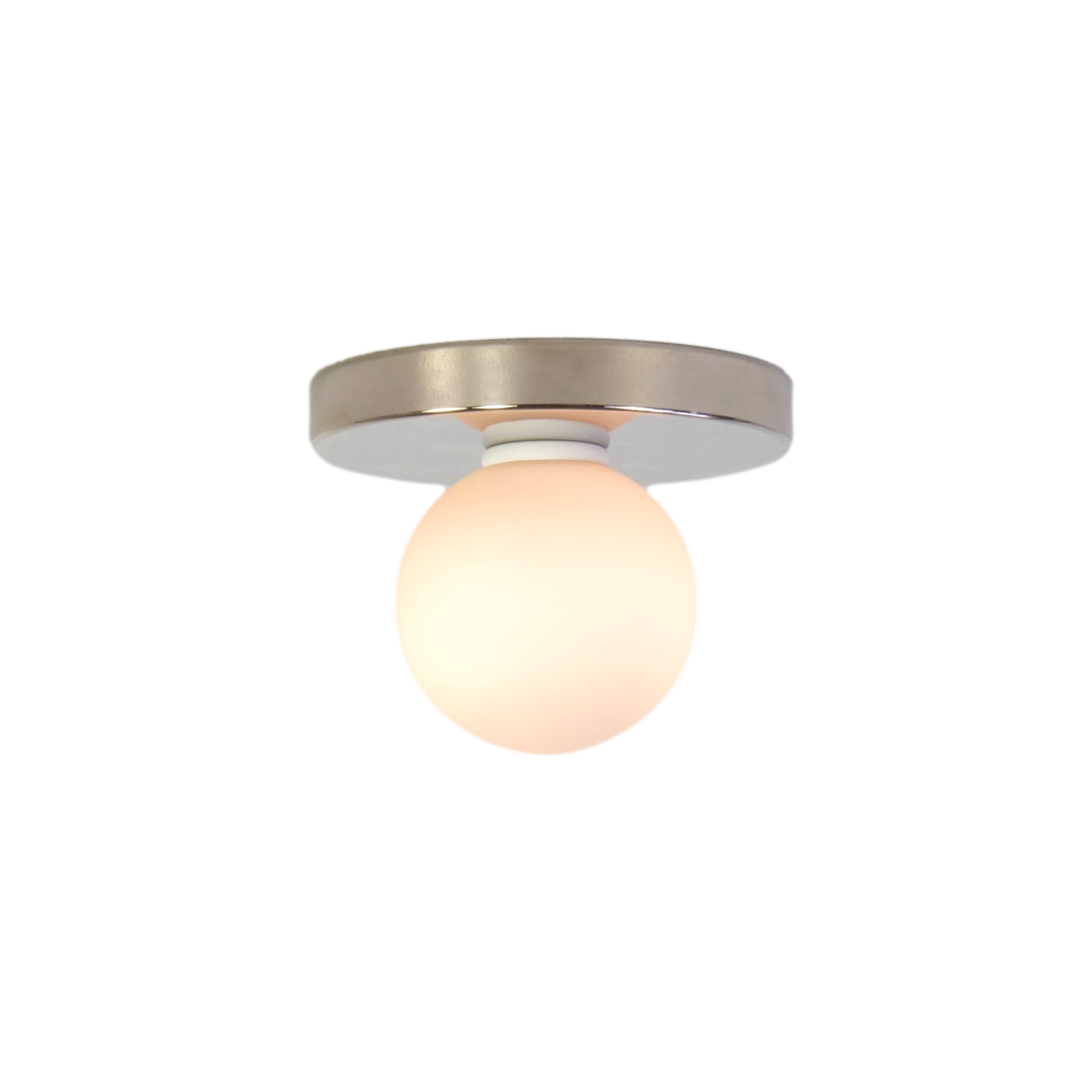 Globe Flush Mount - Polished Nickel