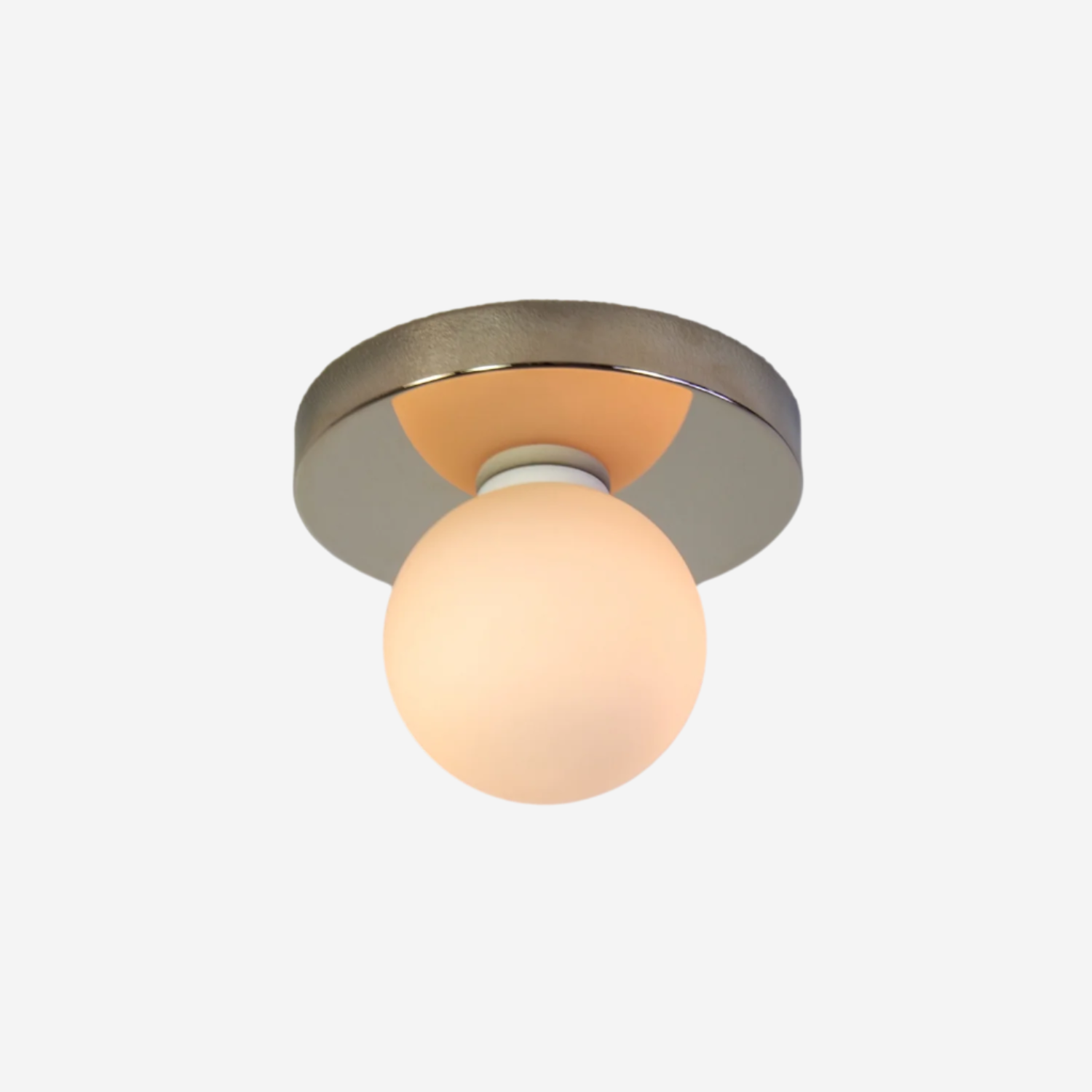 Globe Flush Mount - Polished Nickel