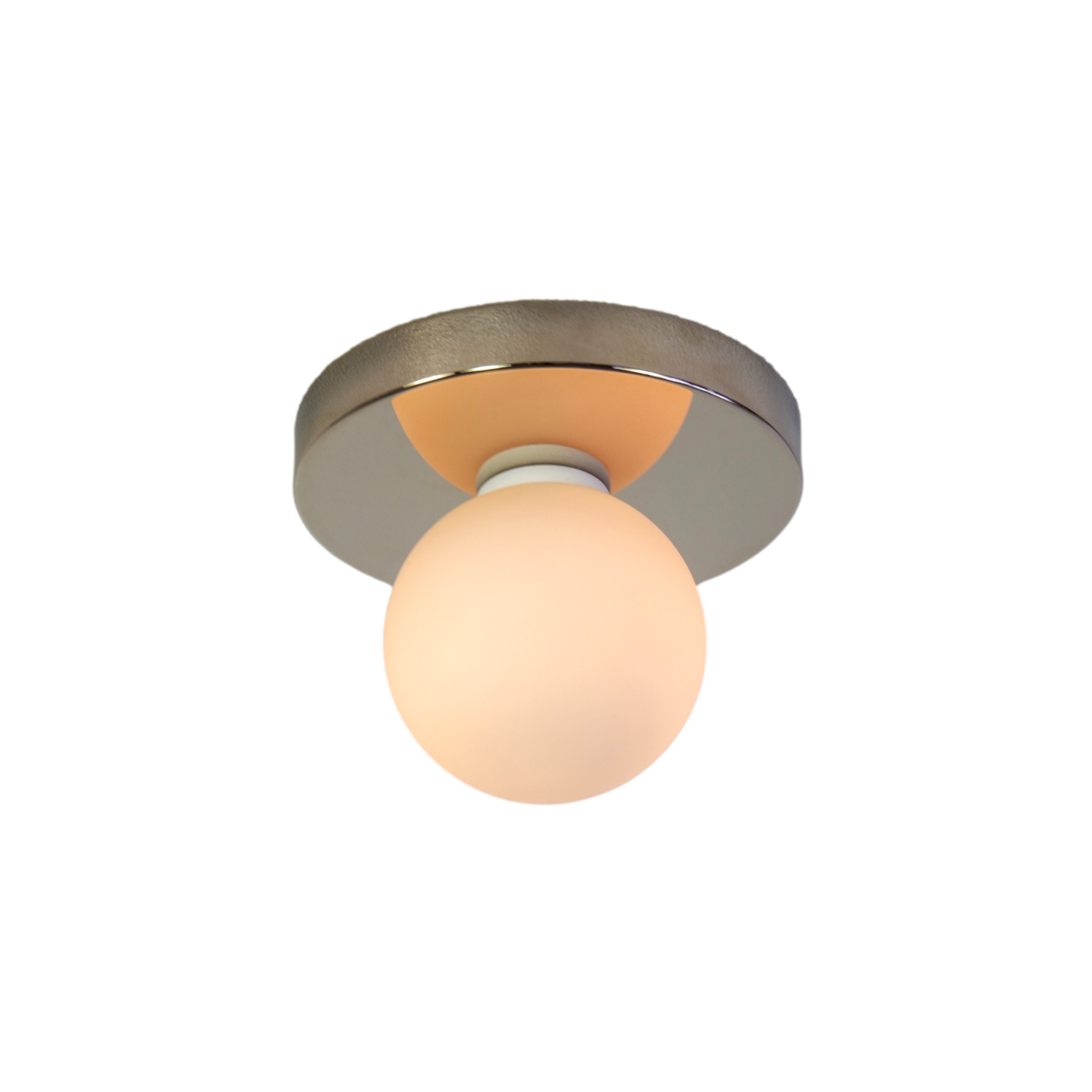 Globe Flush Mount - Polished Nickel