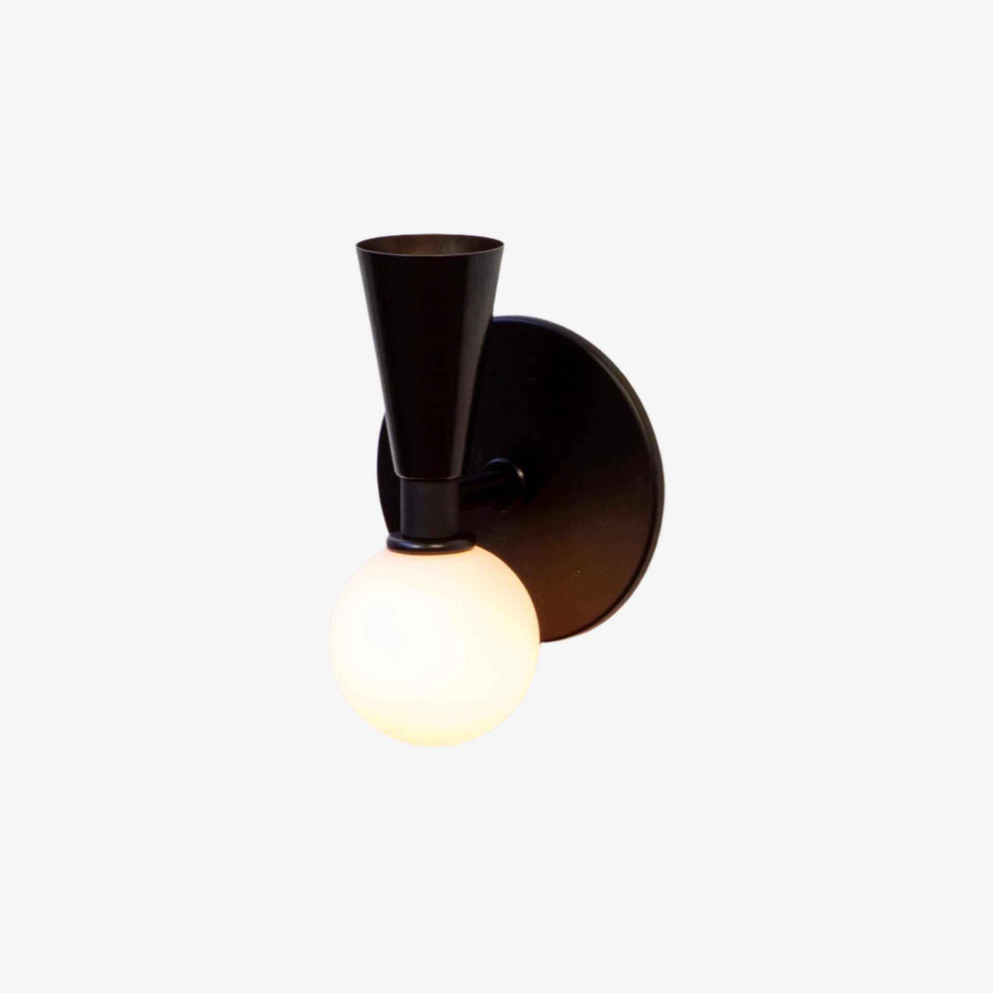 Shapes Sconce - Small, Black